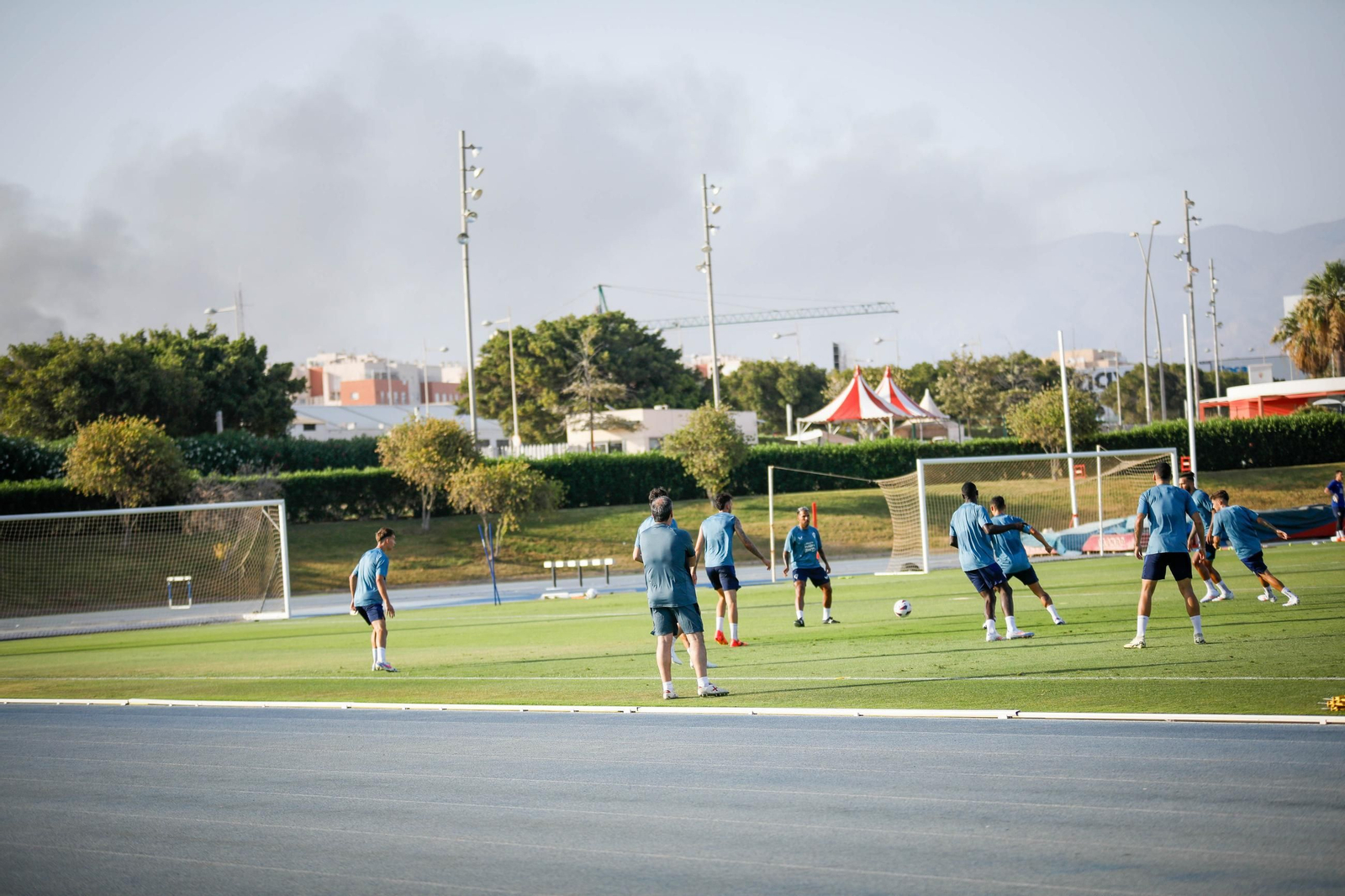 Primer entrenamiento pretemporada del Almería, en imágenes