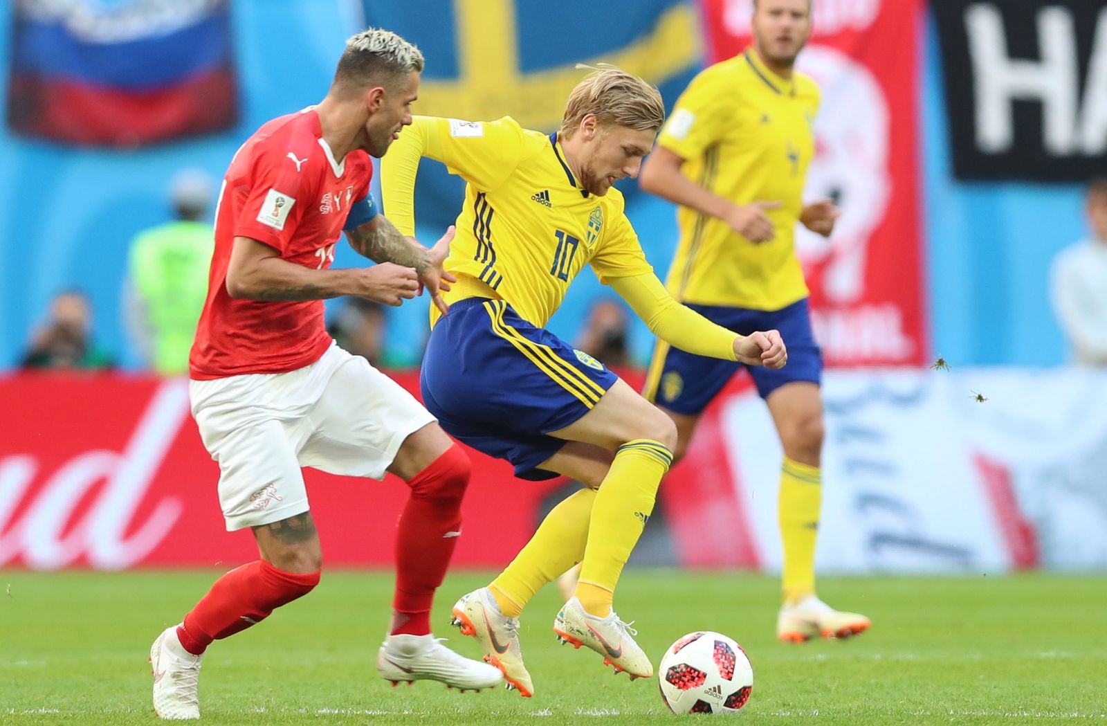 Las imágenes del Suecia-Suiza