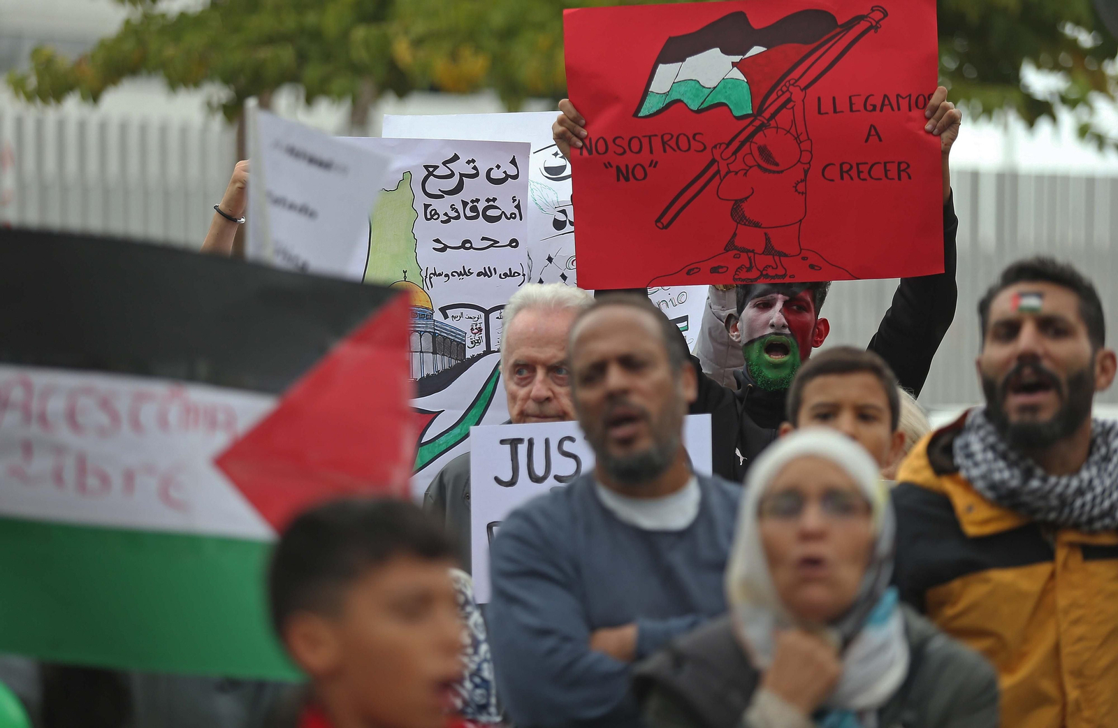Fotos de la concentración por Palestina en Algeciras