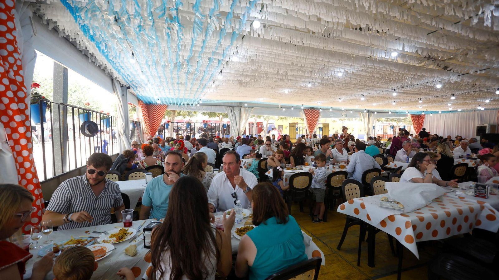 Interior de una caseta de El Arenal