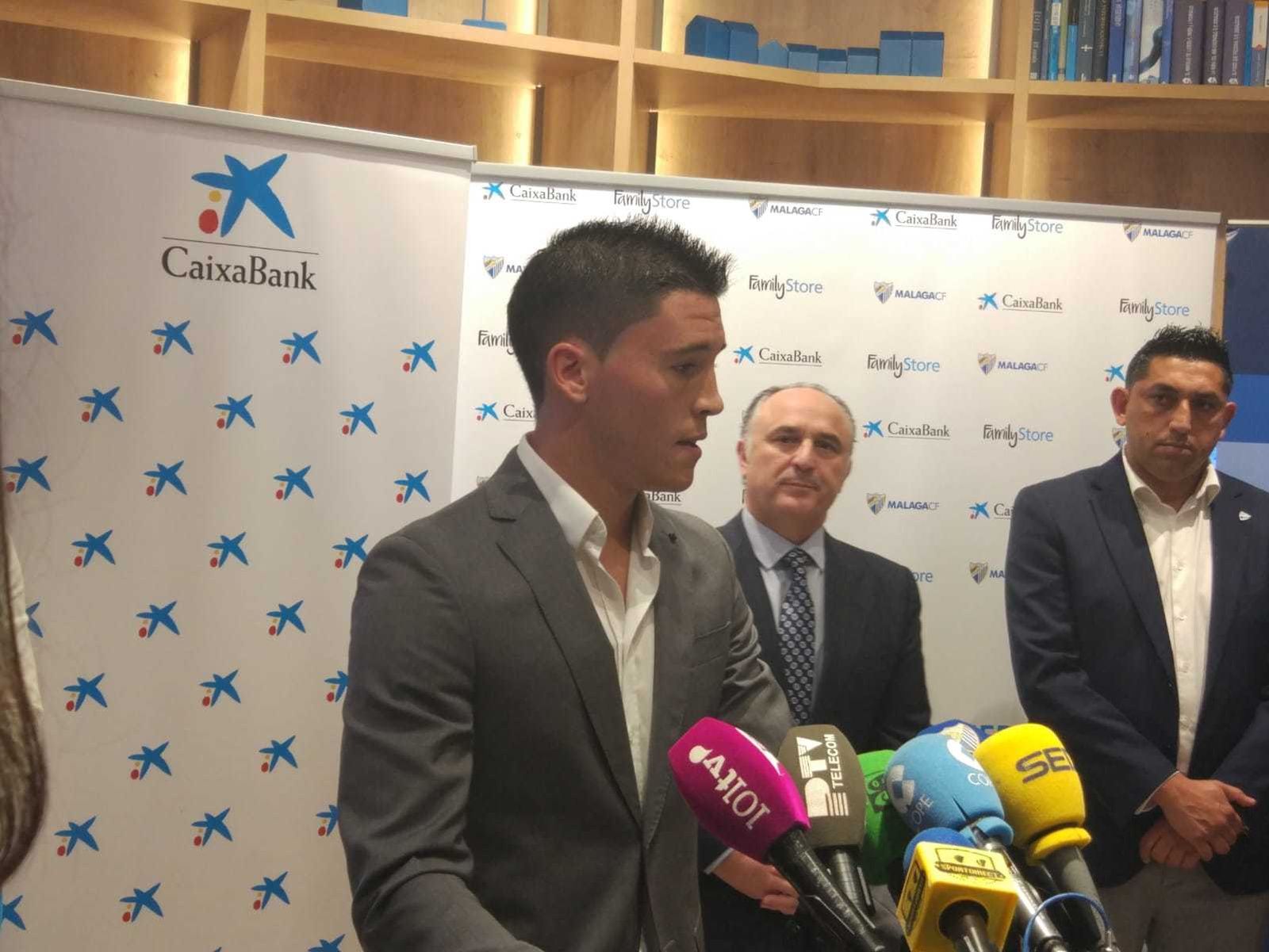 Ricca, durante el acto.