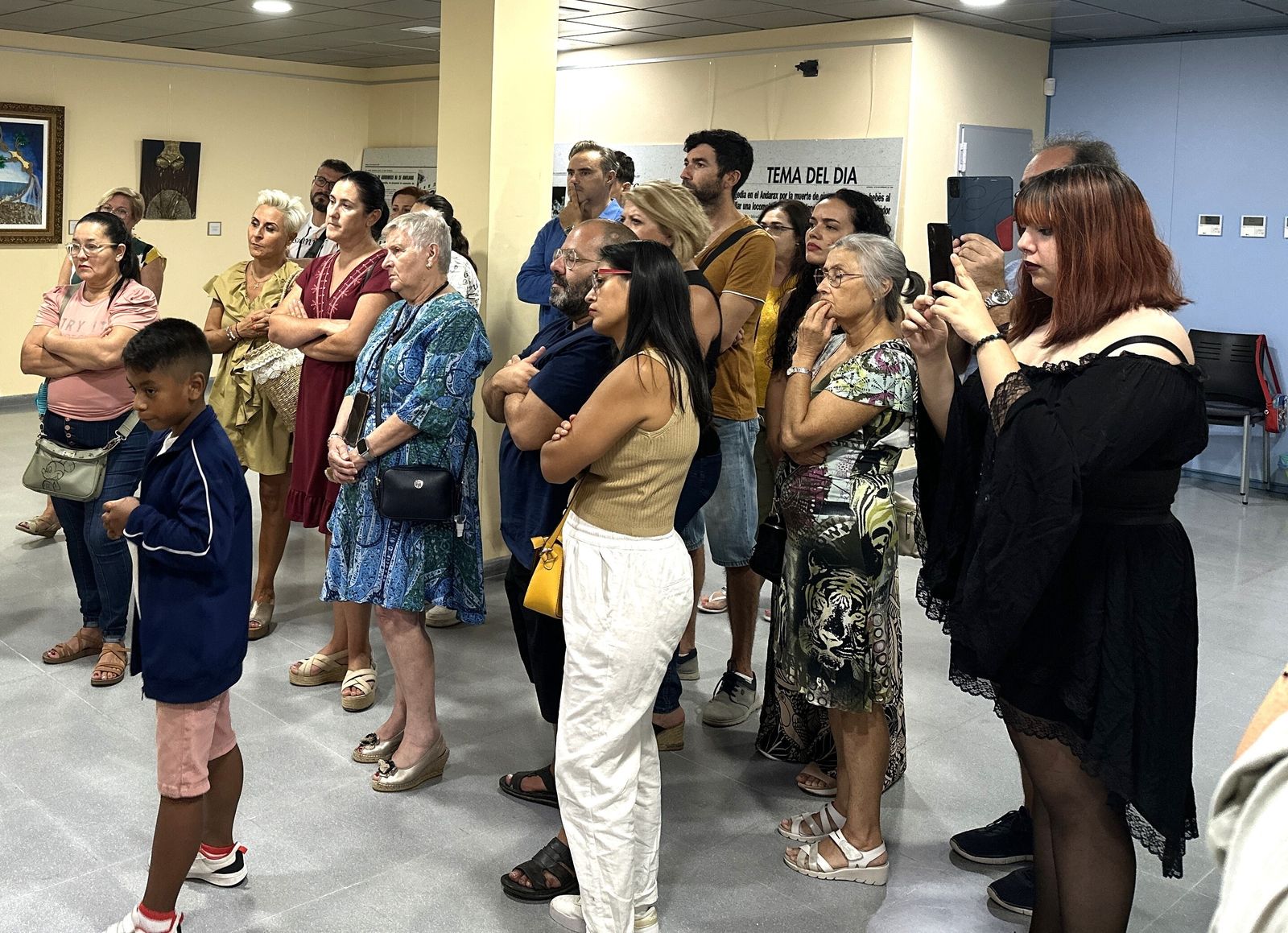 Apertura de la exposición de Karina Lastra y Yasmín Escobar.