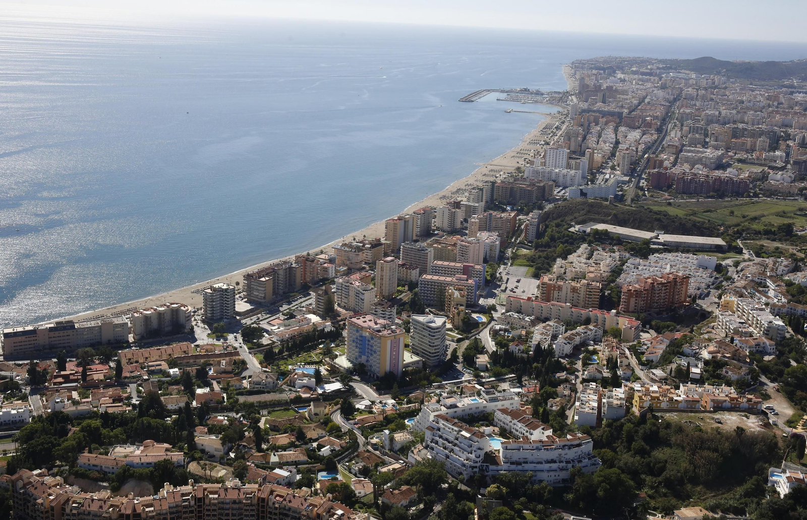 Vista de parte de la Costa del Sol Occidental.