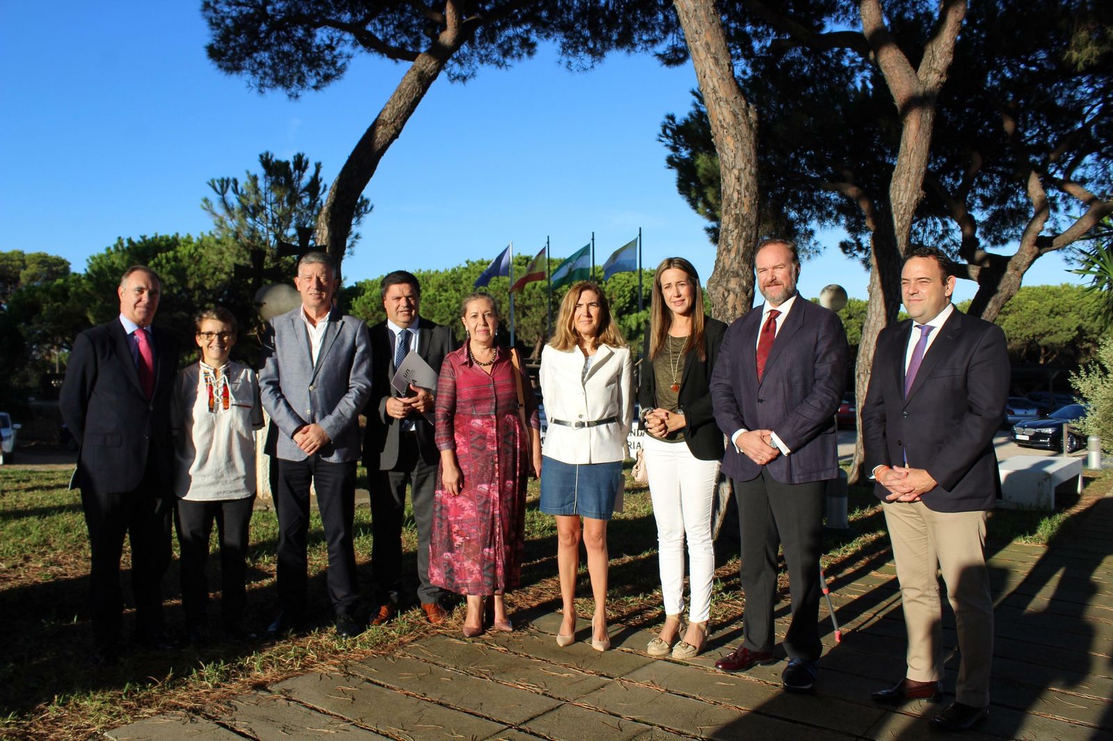 Inauguración de las jornadas celebradas en la sede de la UNIA en La Rábida.