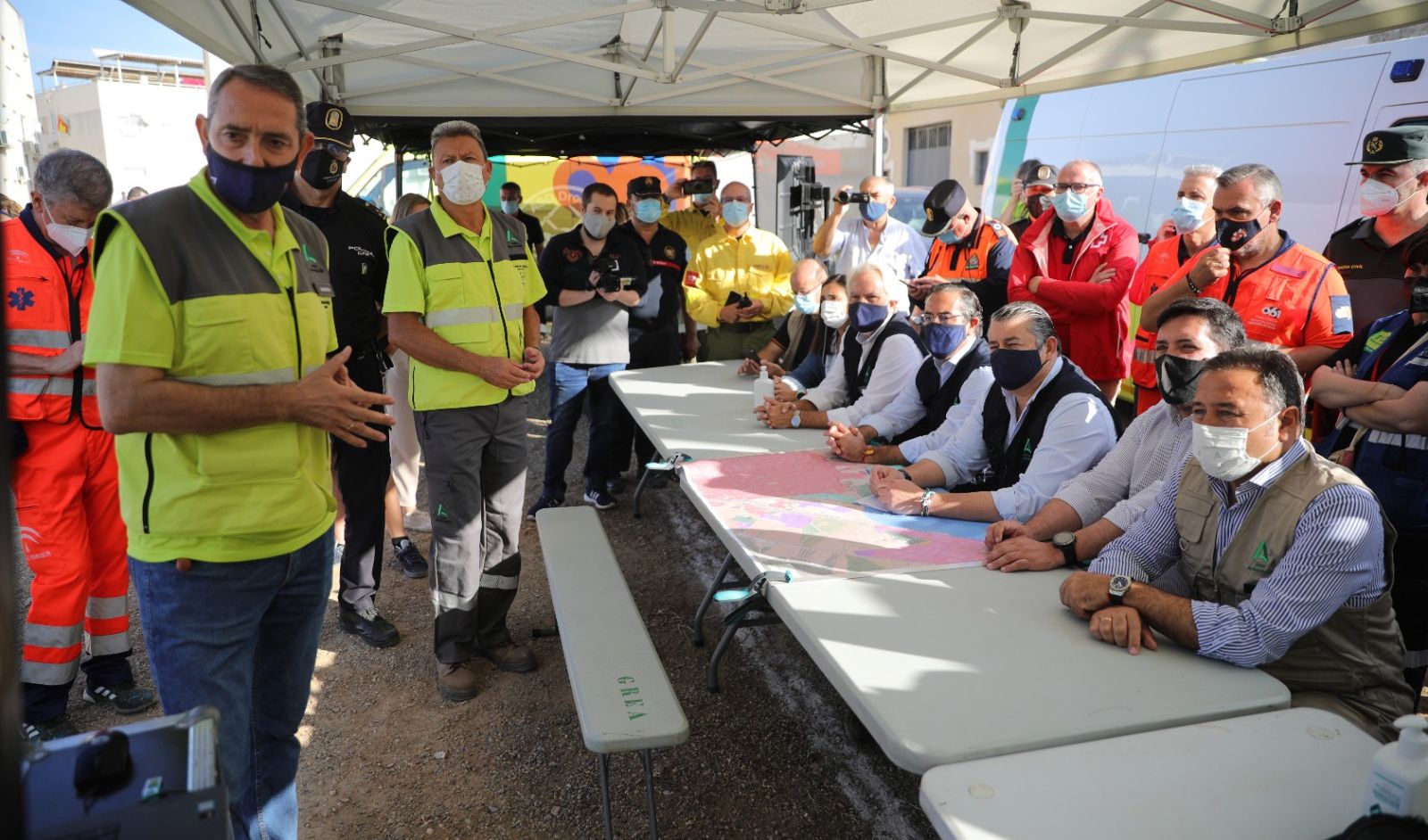 Imagen de un simulacro del pasado año.