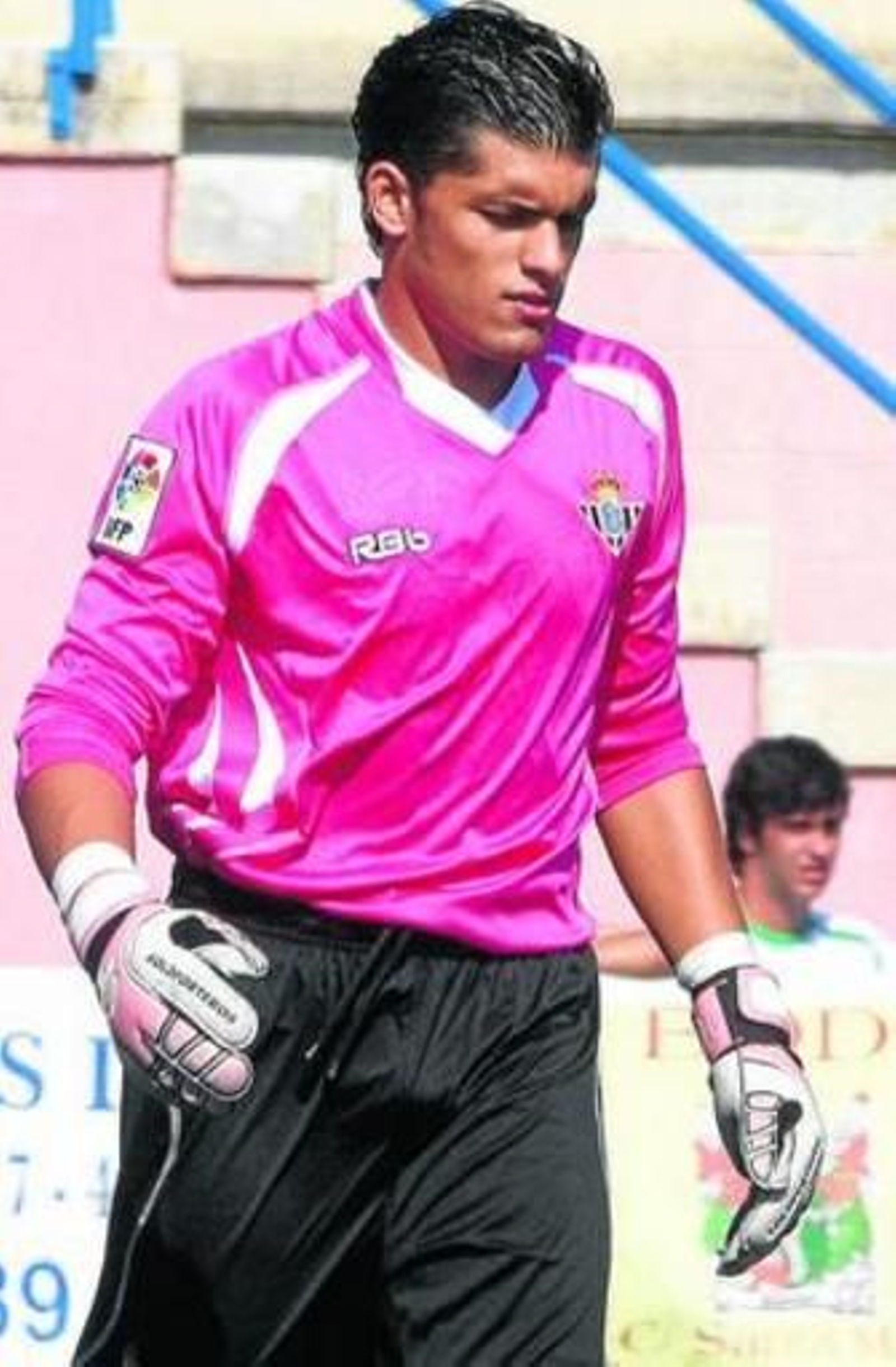 Linares, durante un partido con el Betis C.
