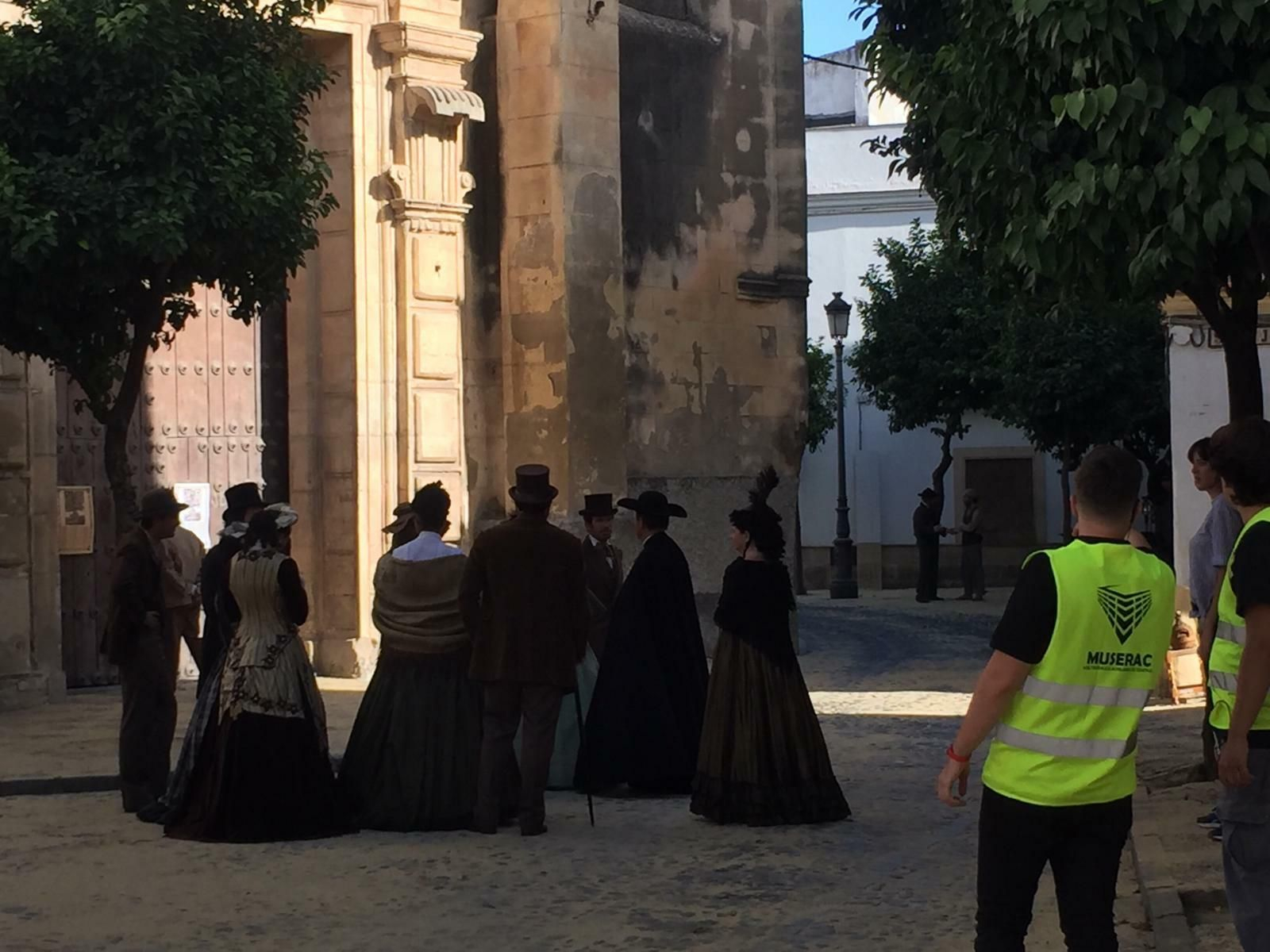 Imágenes del rodaje de la serie 'La Templanza'.
