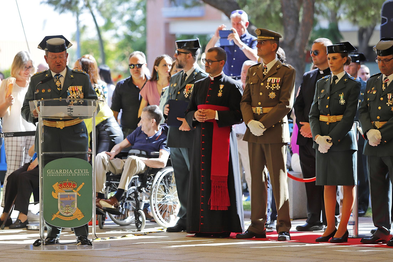 Imágenes de los actos de la Guardia Civil  en Huelva 12 de octubre, Día del Pilar