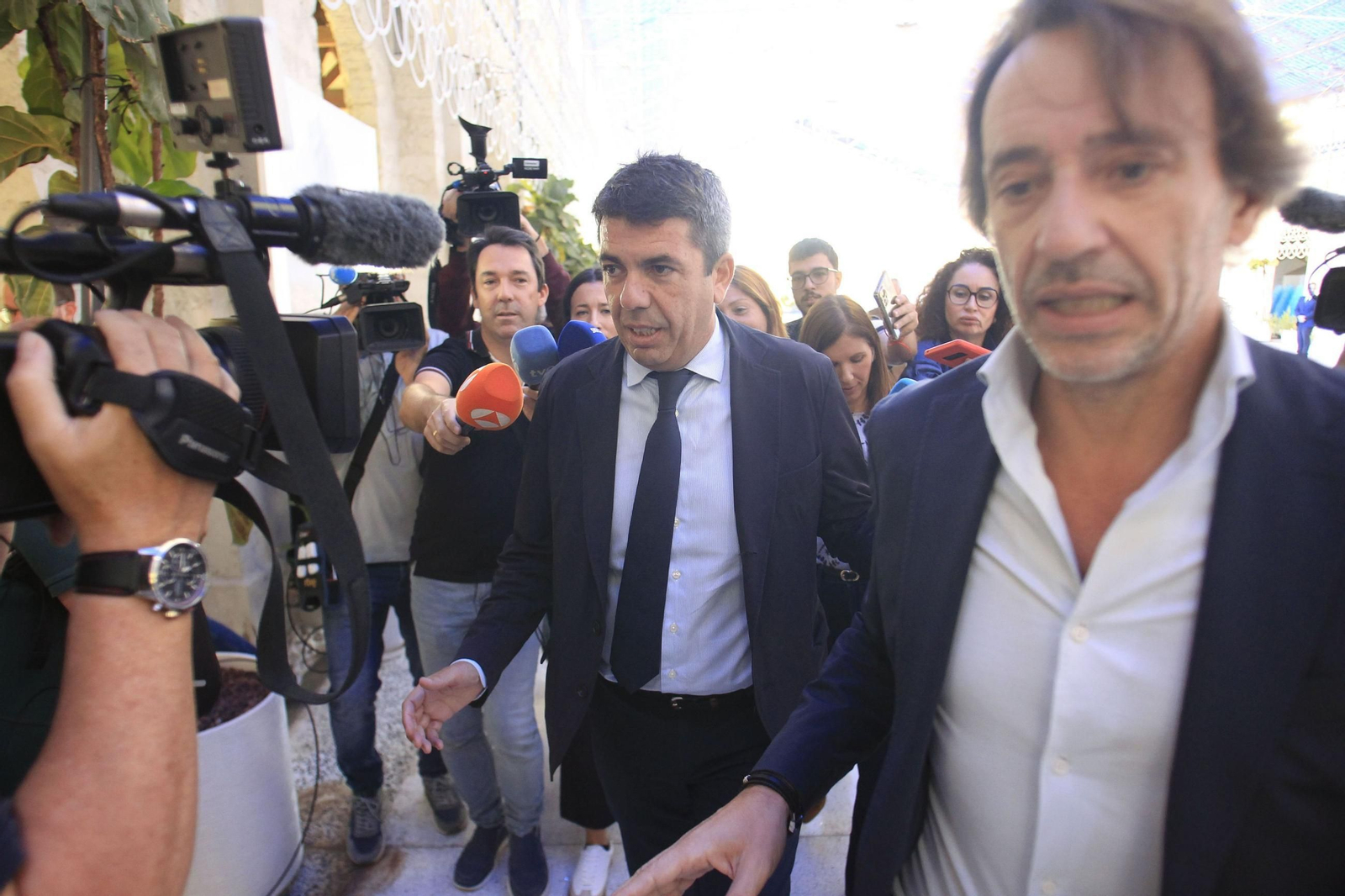 El presdiente de la Comunidad Valenciana, Carlos Mazón, este lunes en Alicante.