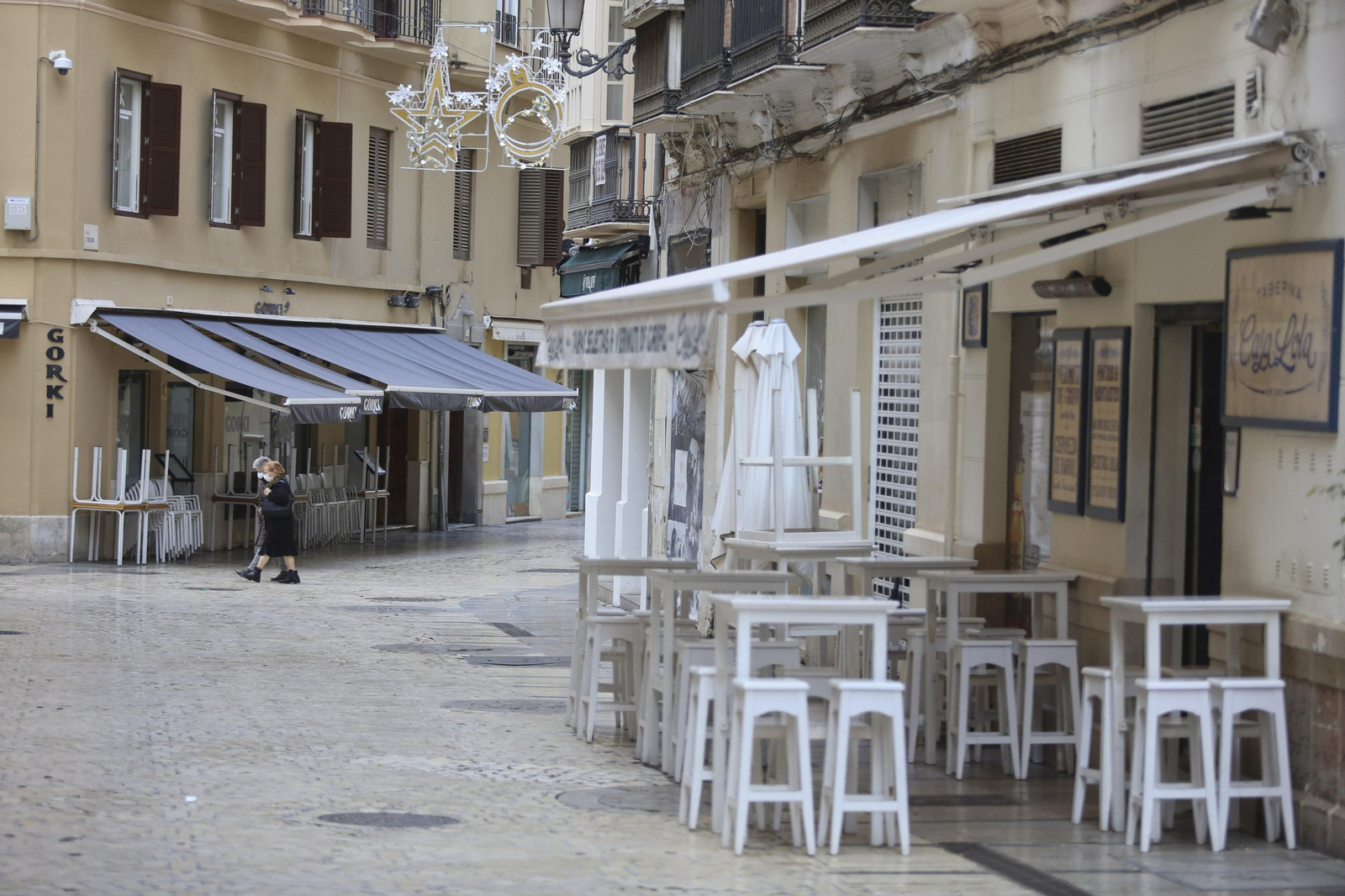 Una terraza de la capital.
