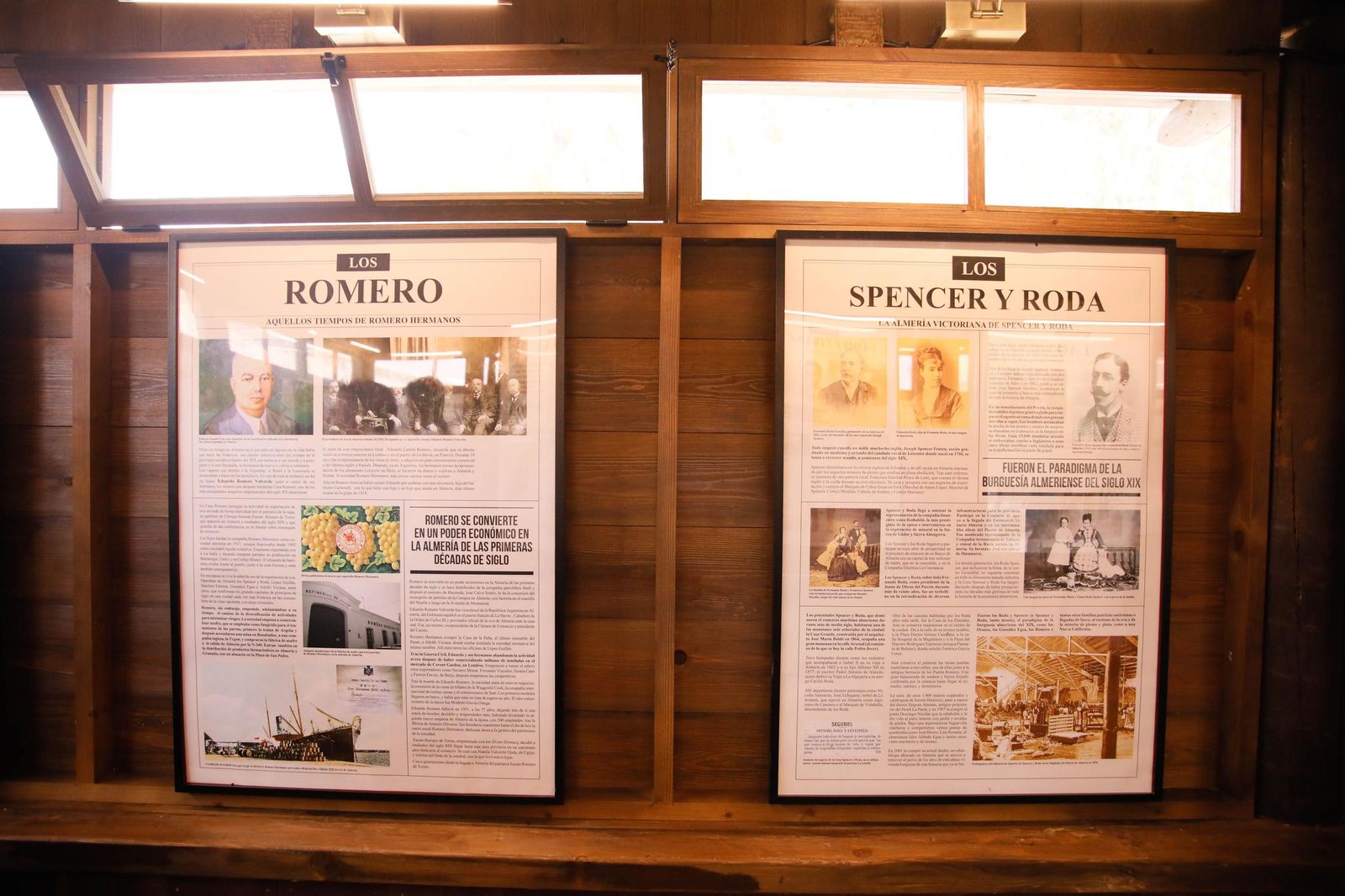 Imágenes del museo a los grandes empresarios y familias históricas de Almería