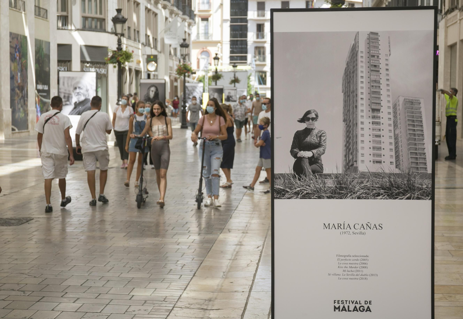 Fotos de los preparativos para el Festival de Cine de Málaga Fotos de los preparativos para el Festival de Cine de Málaga