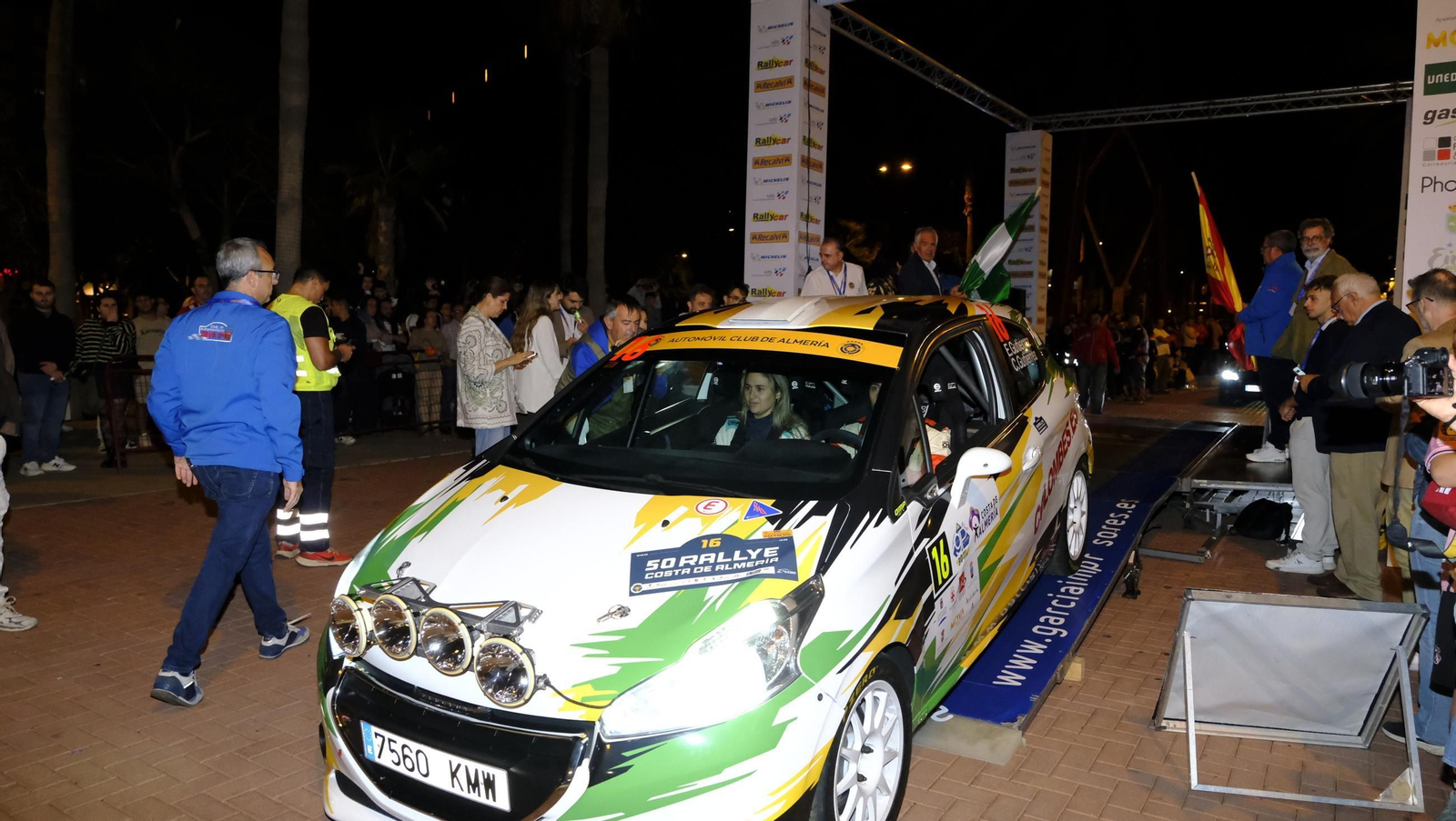 La salida de la 50 edición del Rallye Costa de Almería, en imágenes