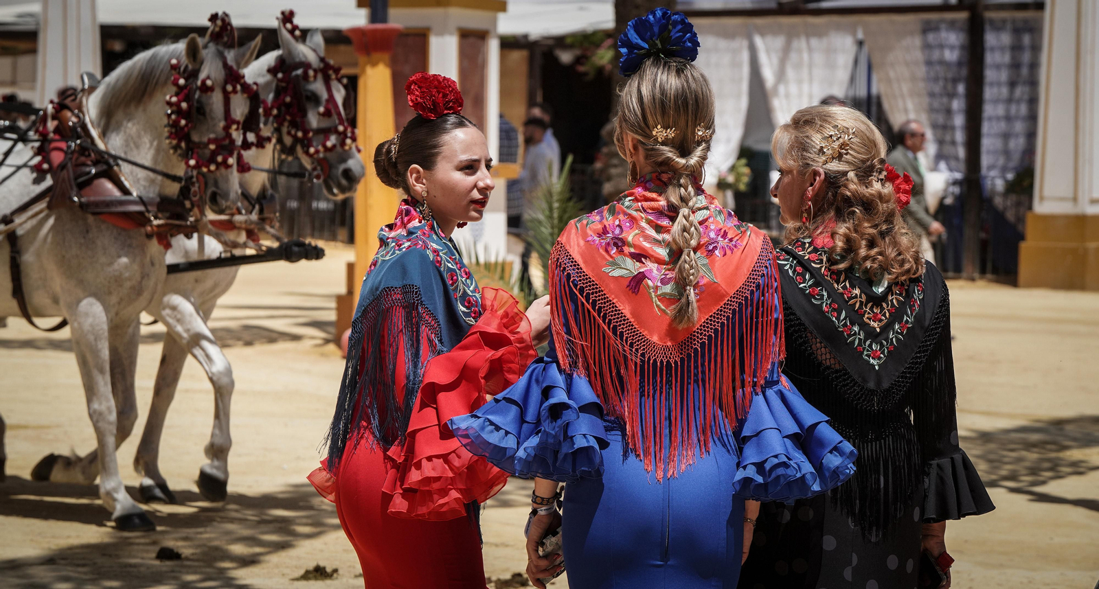 Imágenes del ambiente el lunes en la Feria de Jerez 2024