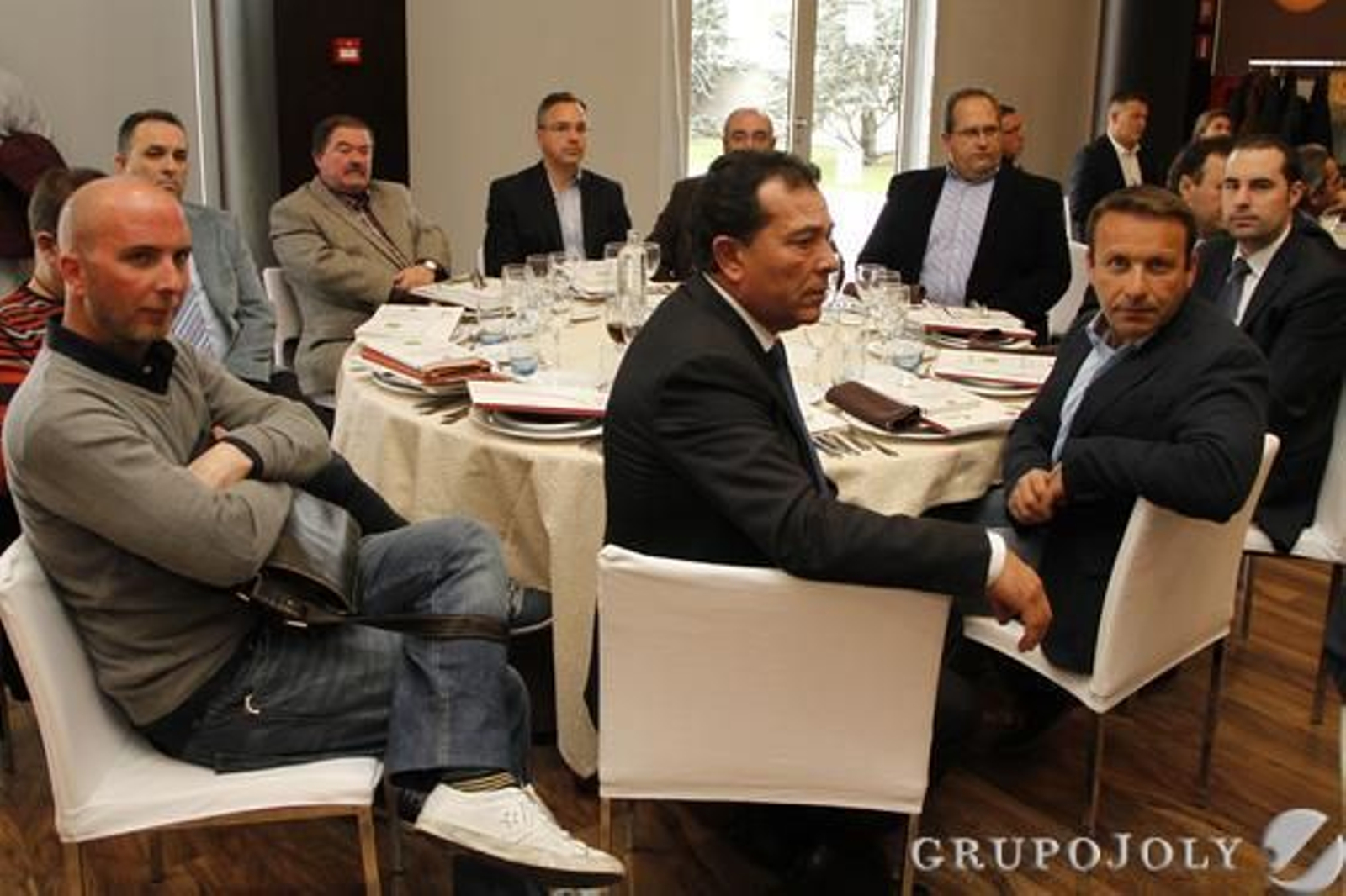 Sergi Bleda, Marc Bleda, Miguel Ángel Fernández, José Antonio Poyatos, Luis Siena, José Miguel Torres, Gabriel Cañavate, José Narváez, Rafael Martín y José Luis Ros.

Foto: Pepe Villoslada y Alex Cámara