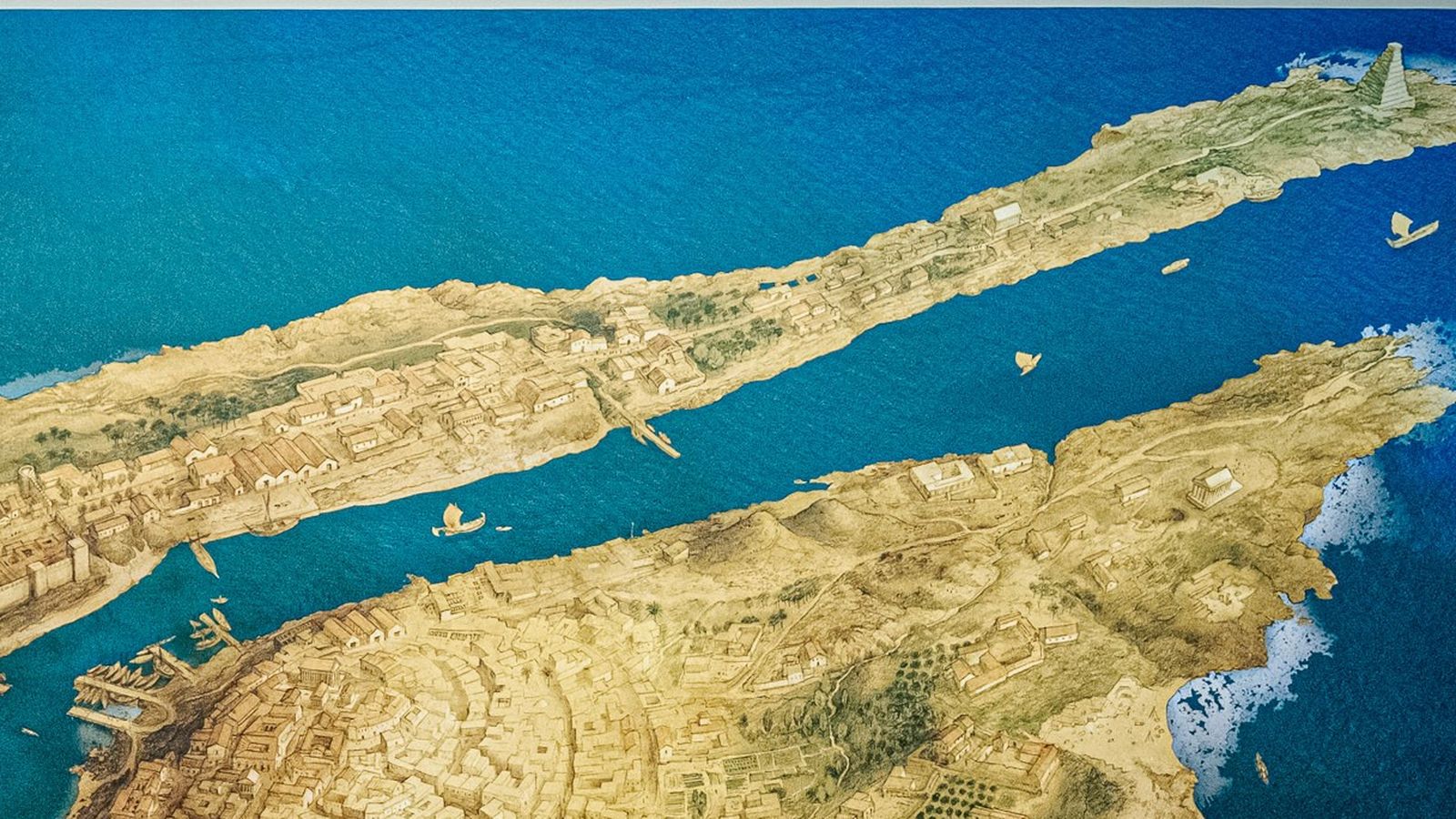 Ilustración de Gades que irá a la colección permanente del Museo de Cádiz