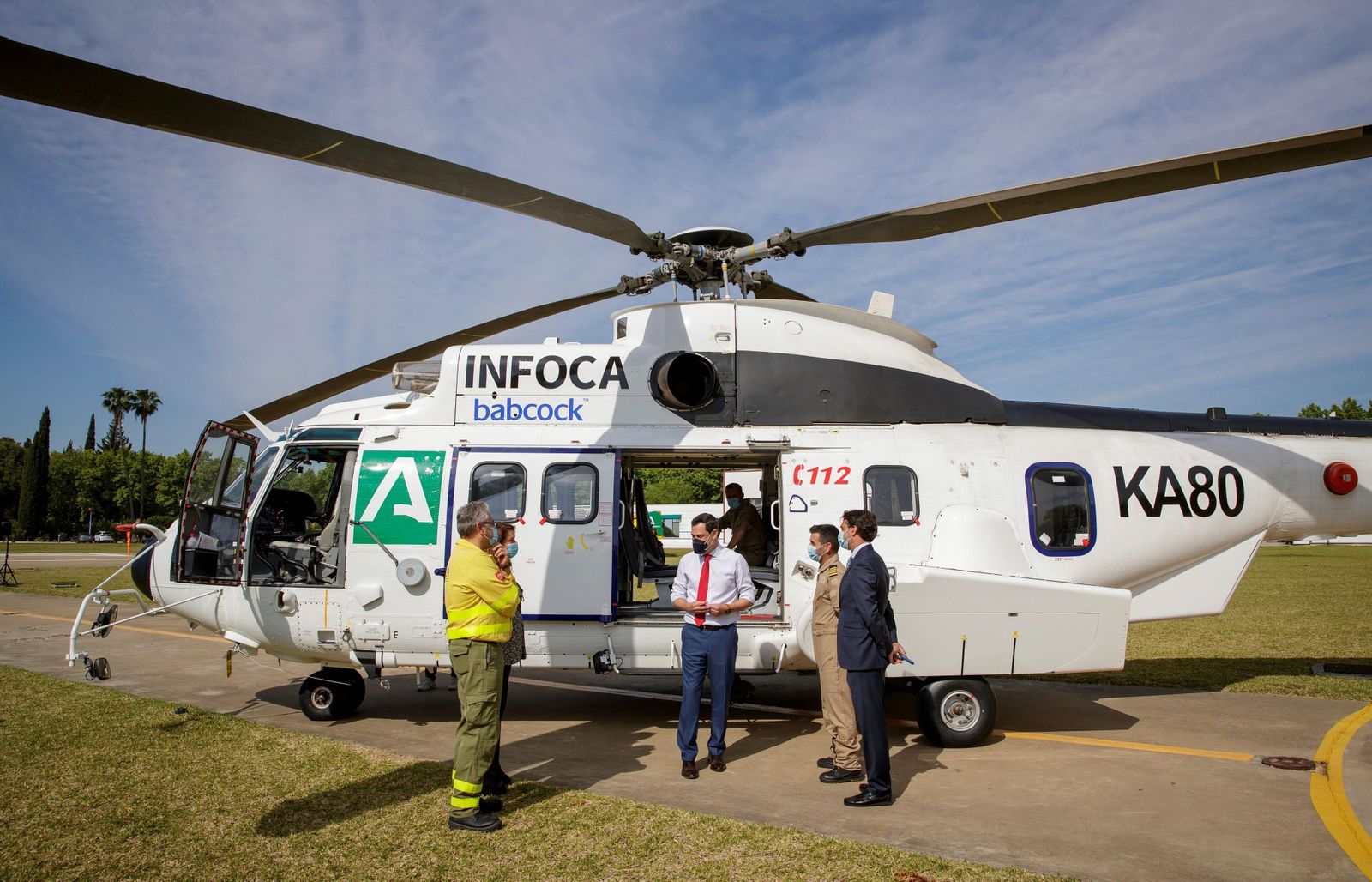 El nuevo gran helicóptero para el Infoca en Cártama