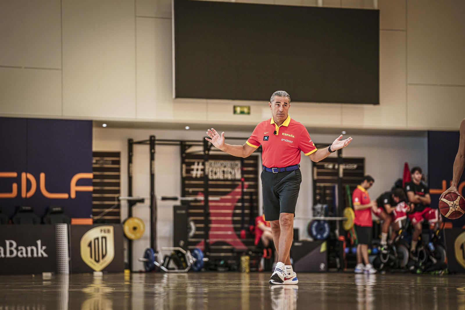 Sesión de la selección española en The Embassy