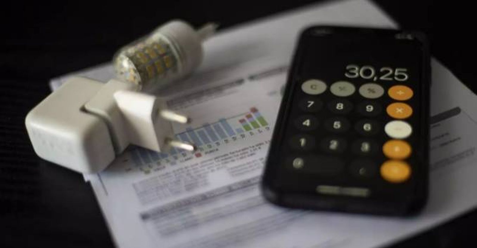 Una factura de la luz.