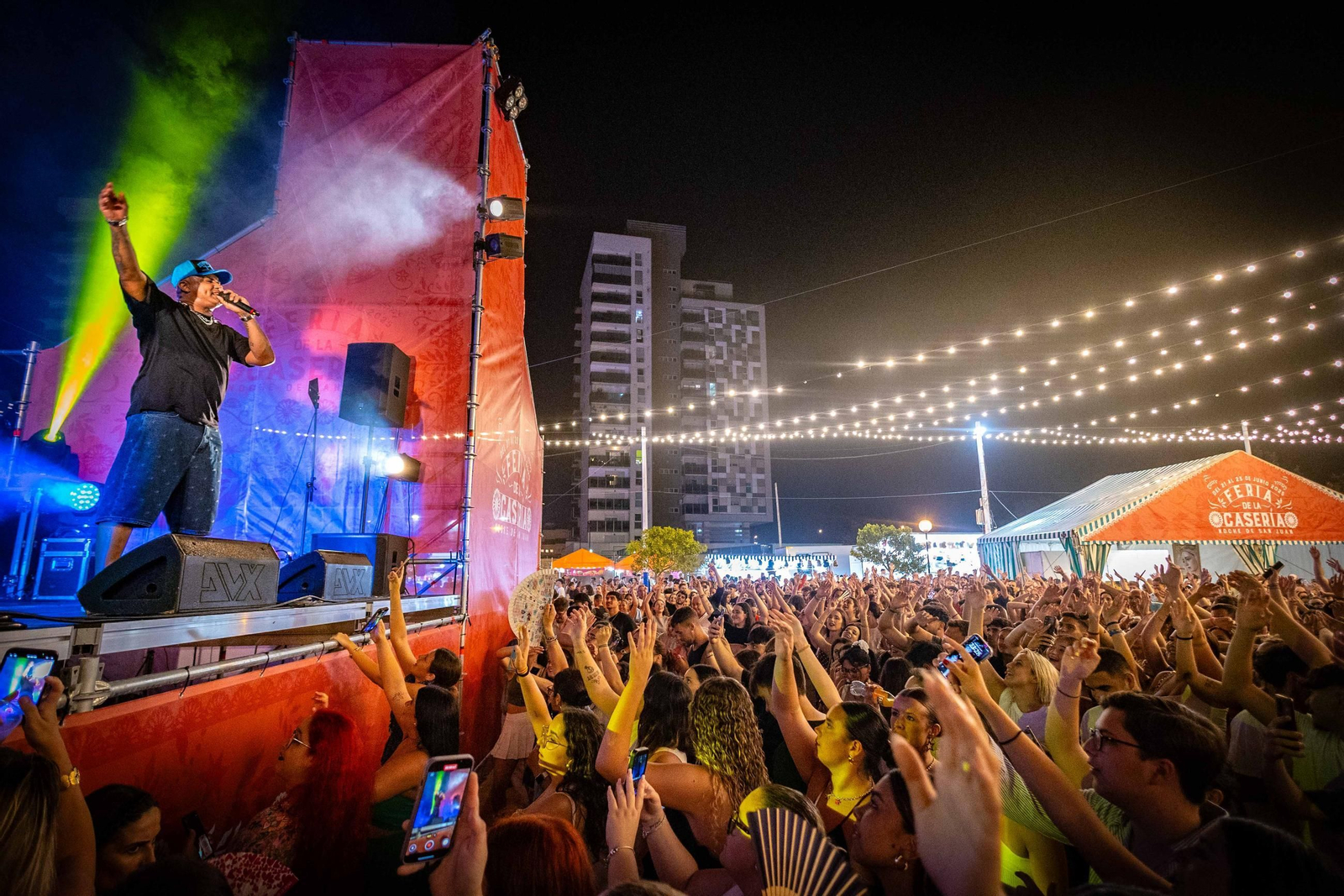 Las imágenes de la primera noche de la Feria de San Juan en La Casería