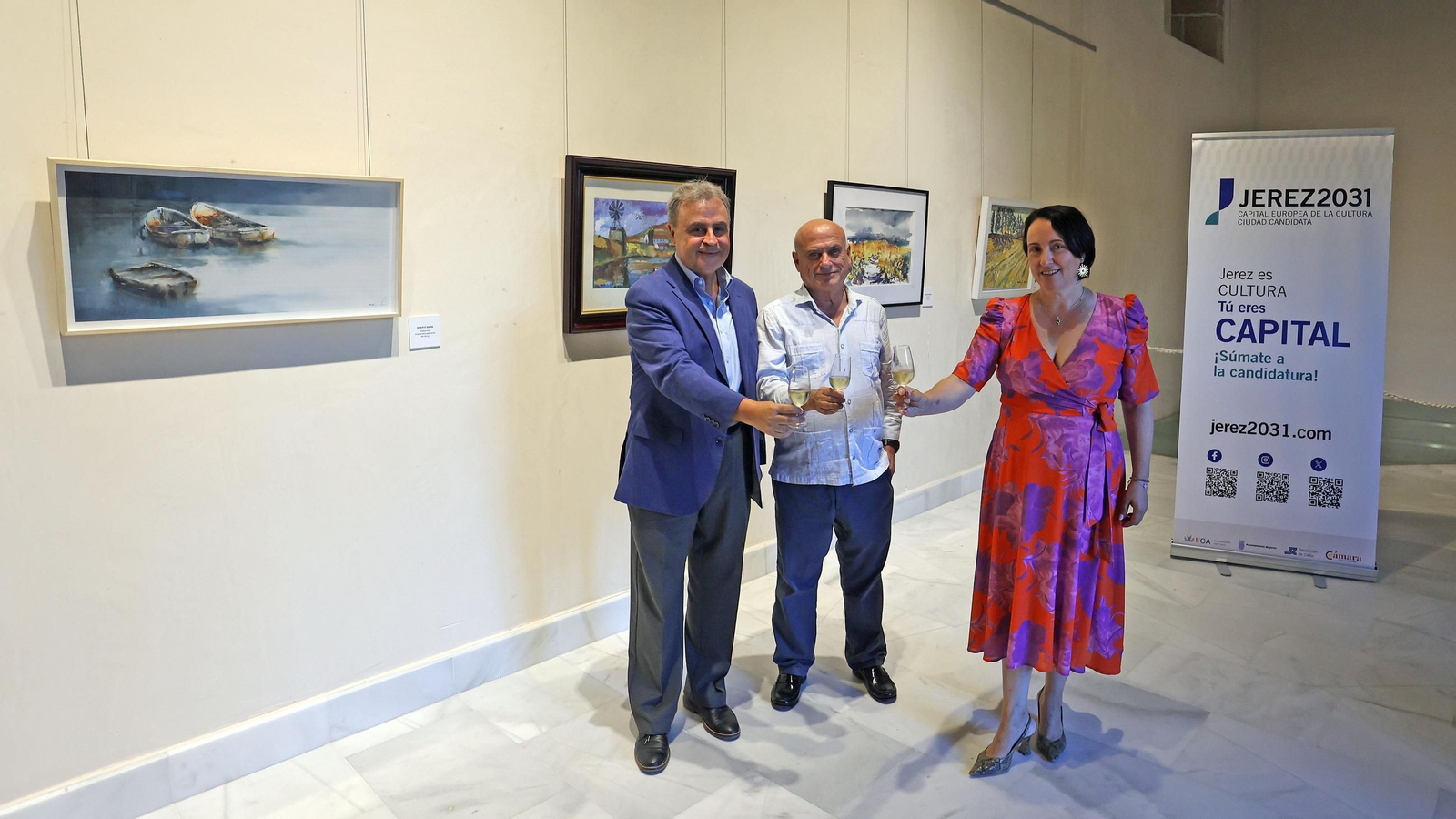 Imágenes de la exposición 'Esencias que unen' a Haro y Jerez