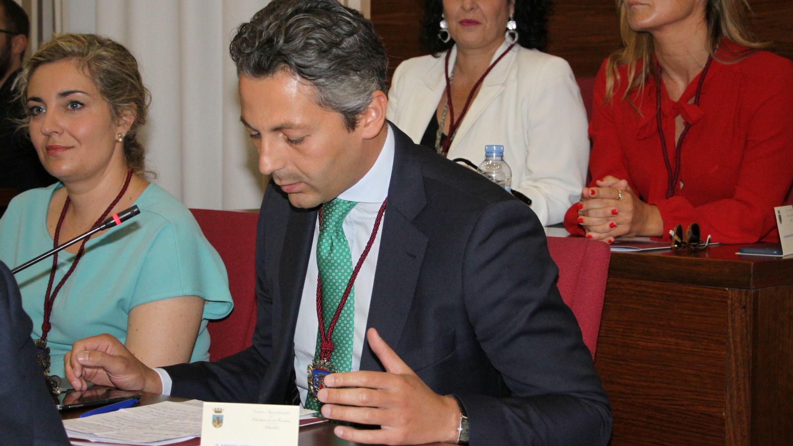 Andrés Núñez durante su intervención en el pleno.