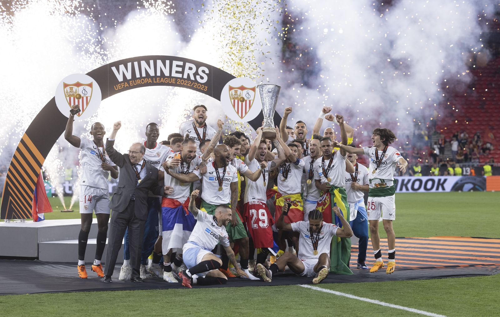 Las imágenes de la celebración del Sevilla fc