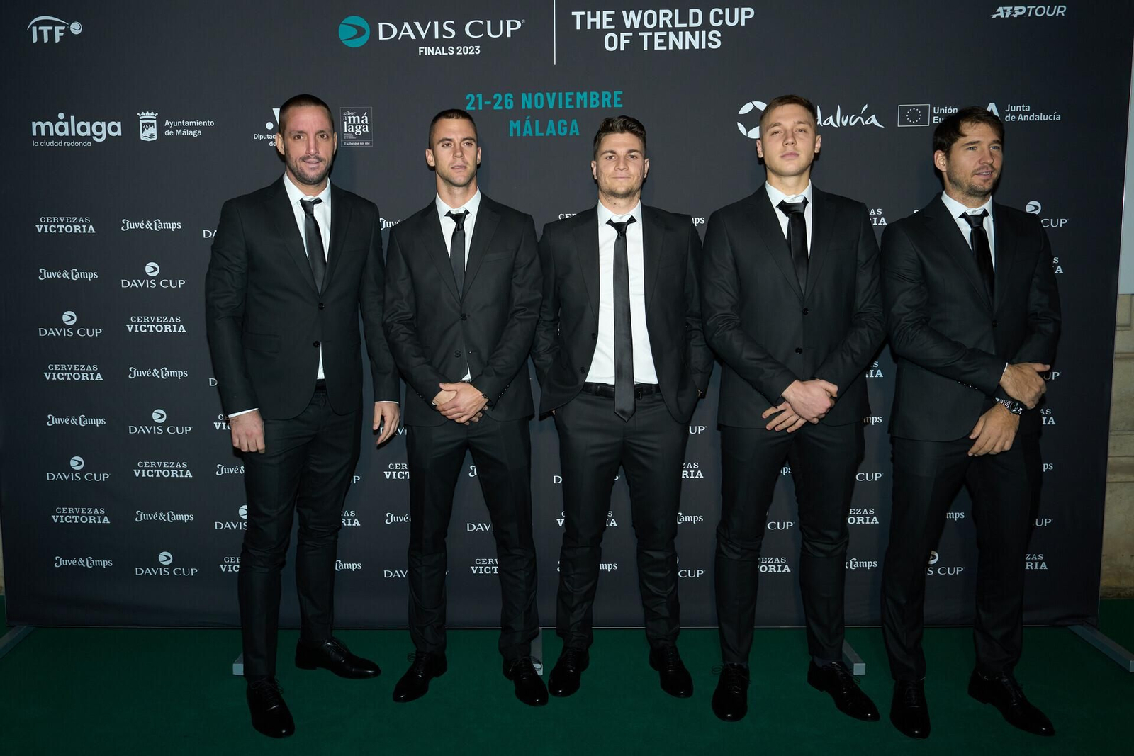 La alfombra roja de la Copa Davis en la Aduana de Málaga