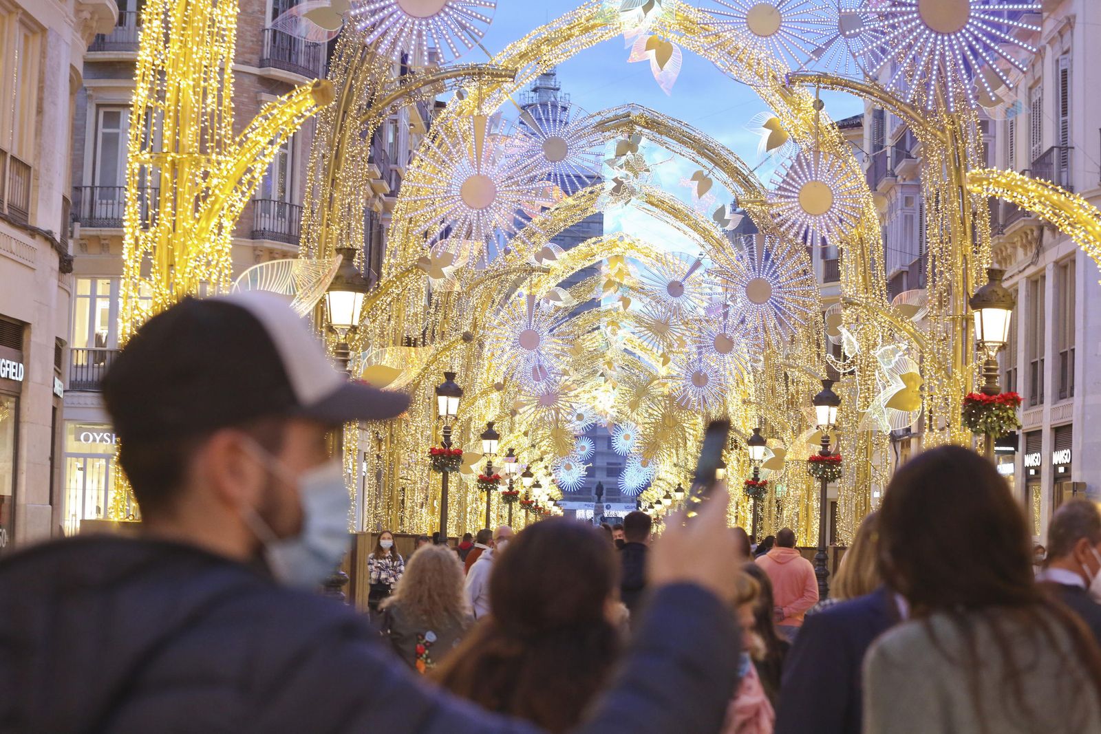 La inauguración de las luces de Navidad de Málaga