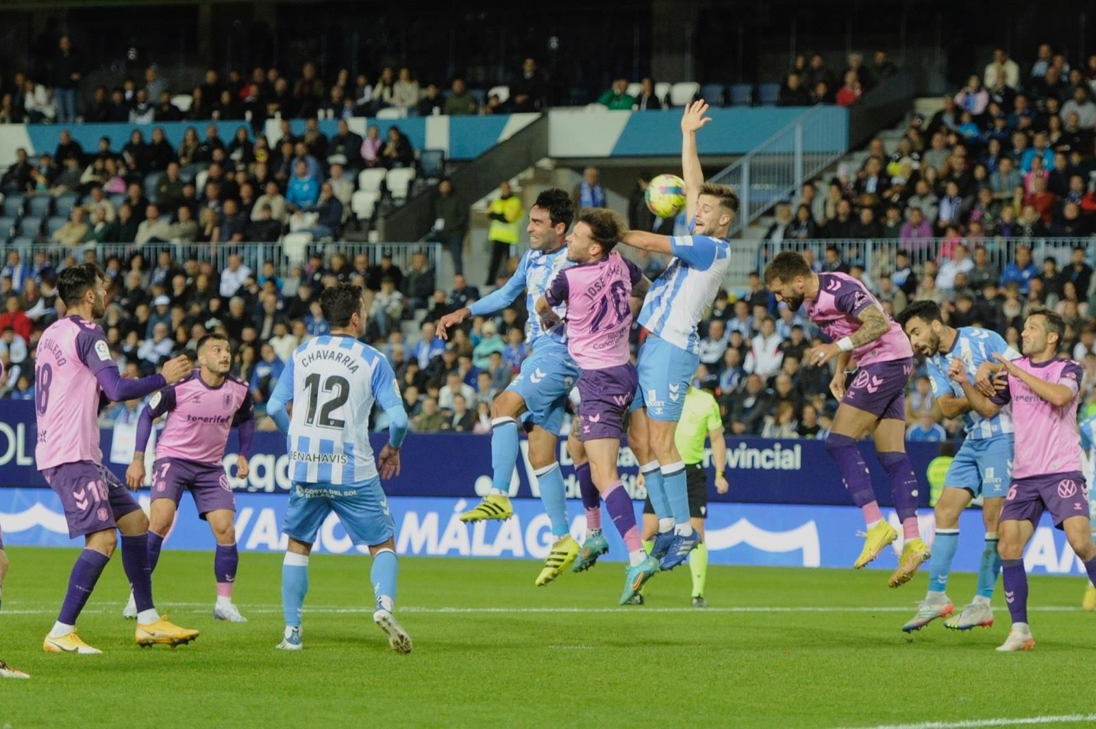 El Málaga CF - Tenerife, en fotos