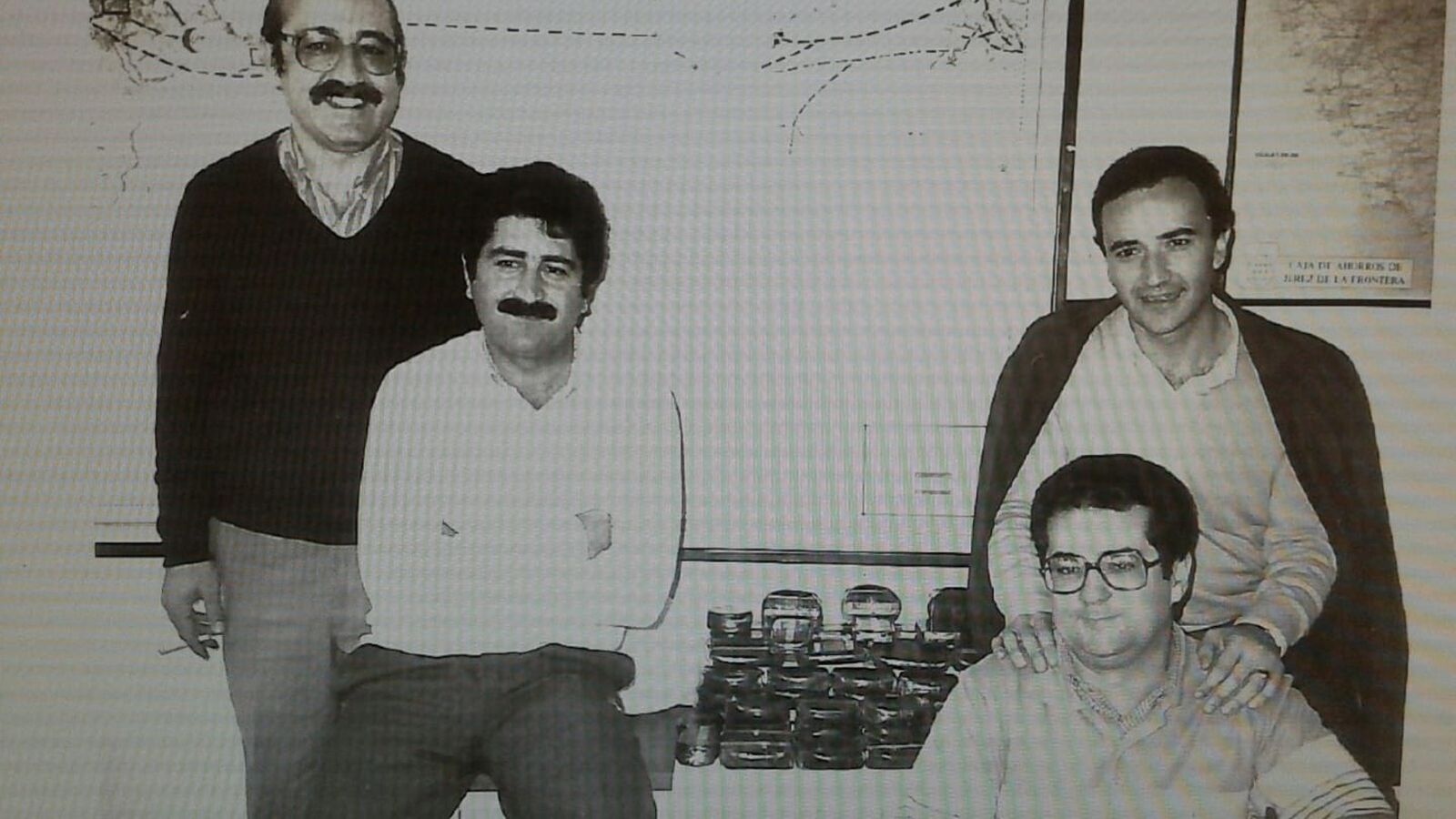 Caamaño con su grupo de estupefacientes de Cádiz en el año 1987