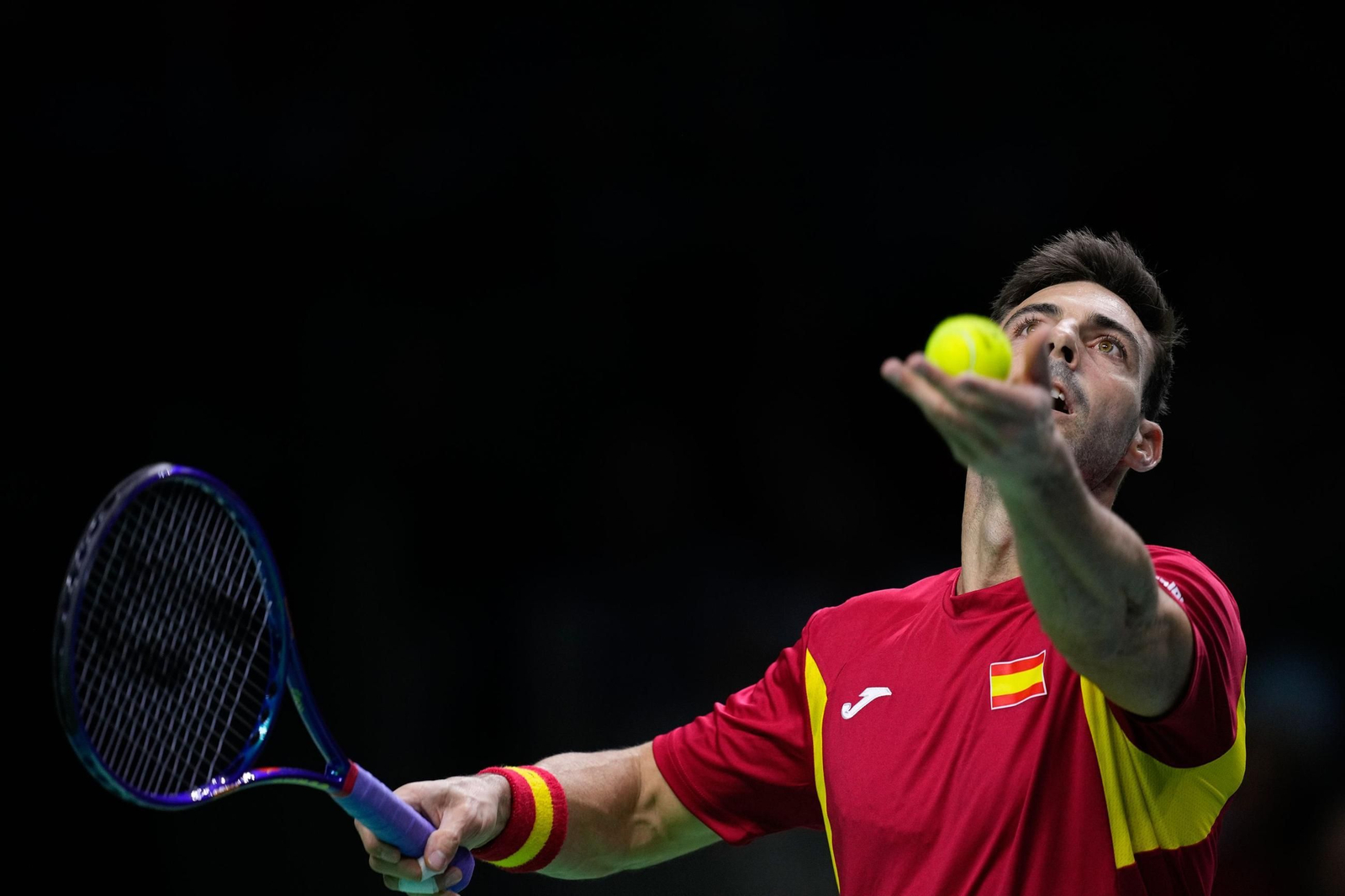 Las fotos de la derrota de España en el dobles ante Países Bajos