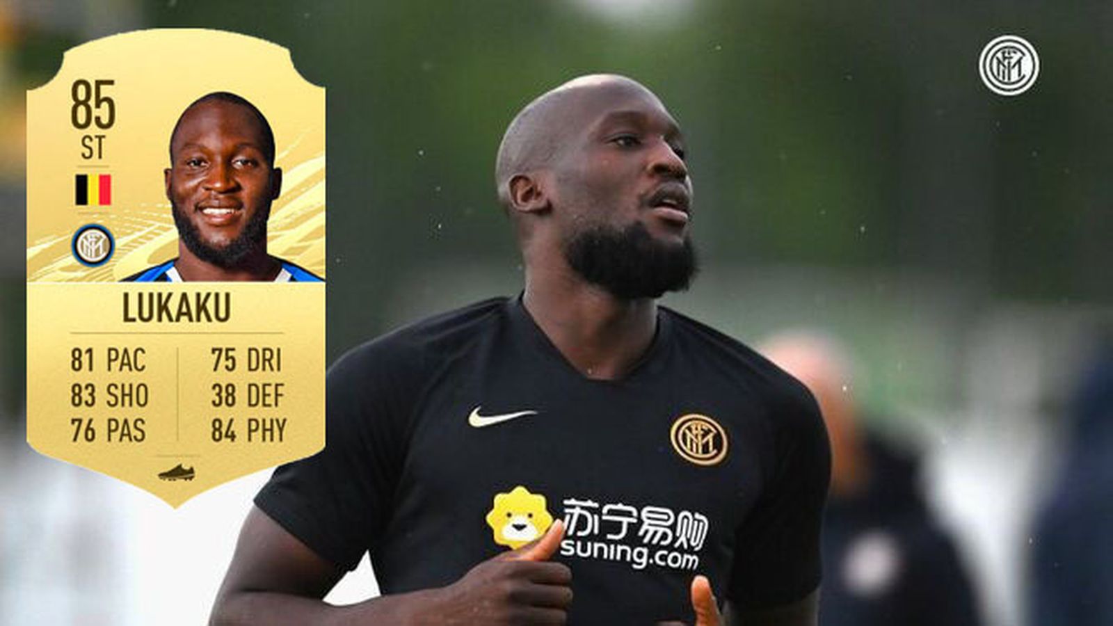 Lukaku y su nota en el 'Fifa 21'