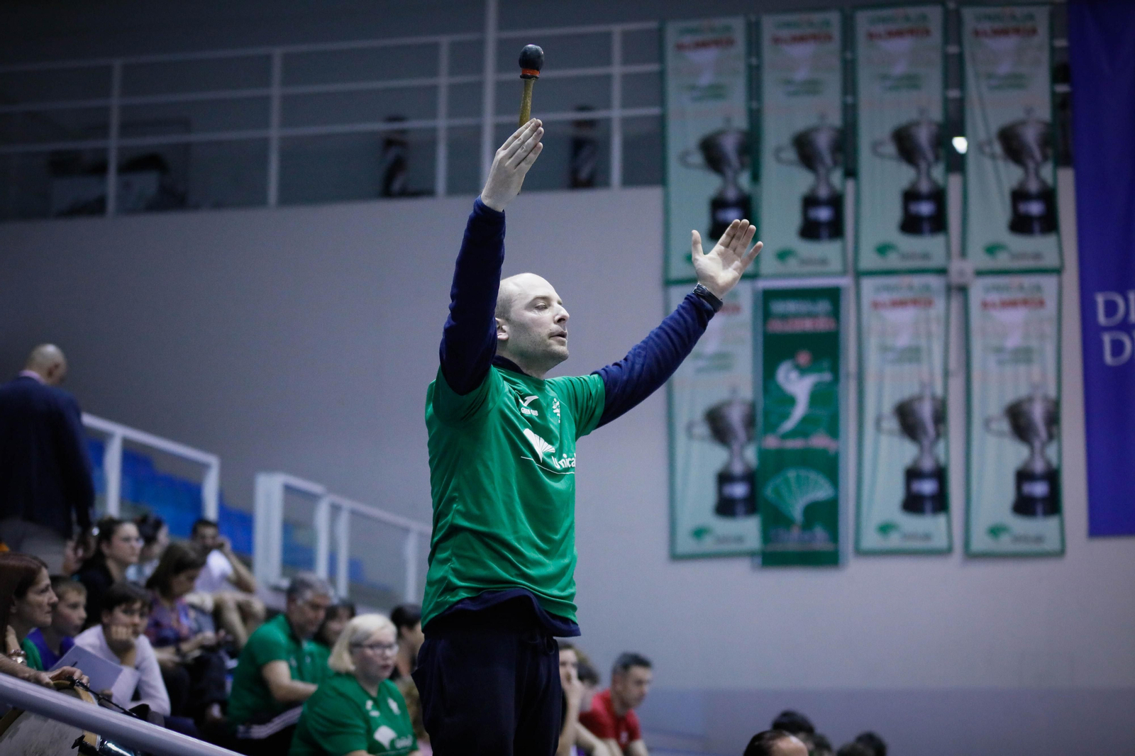 Imágenes del Unicaja Almería frente al conjunto valenciano de voleibol