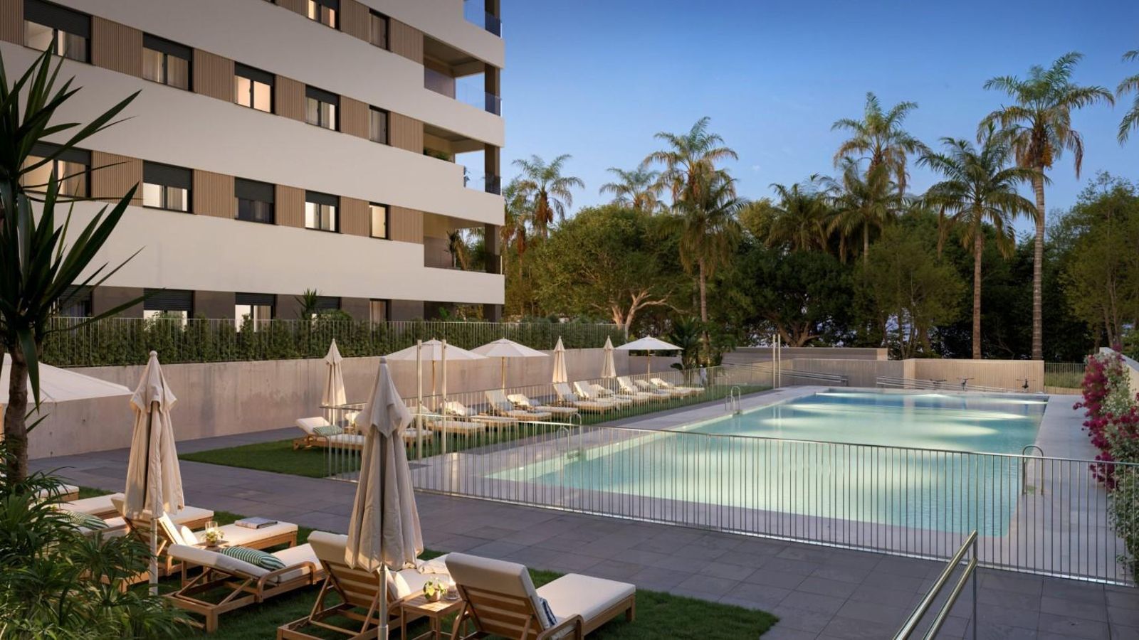 Recreación virtual de la urbanización Célere Nervión