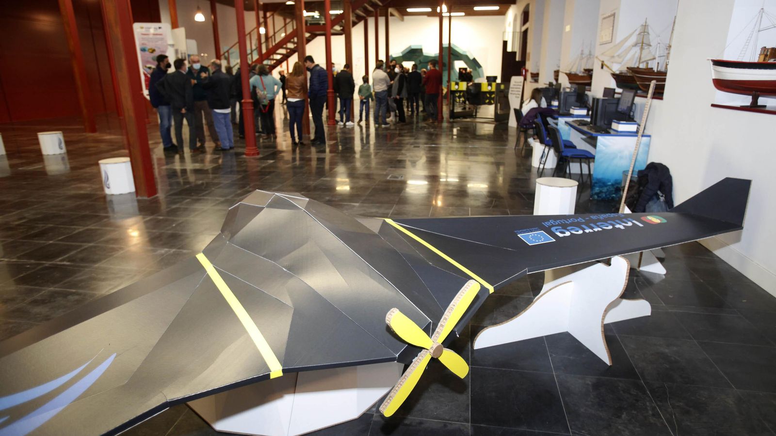 Maqueta de un prototipo de aeronave no tripulada desarrollada en el marco de 'KTTSeaDrones'