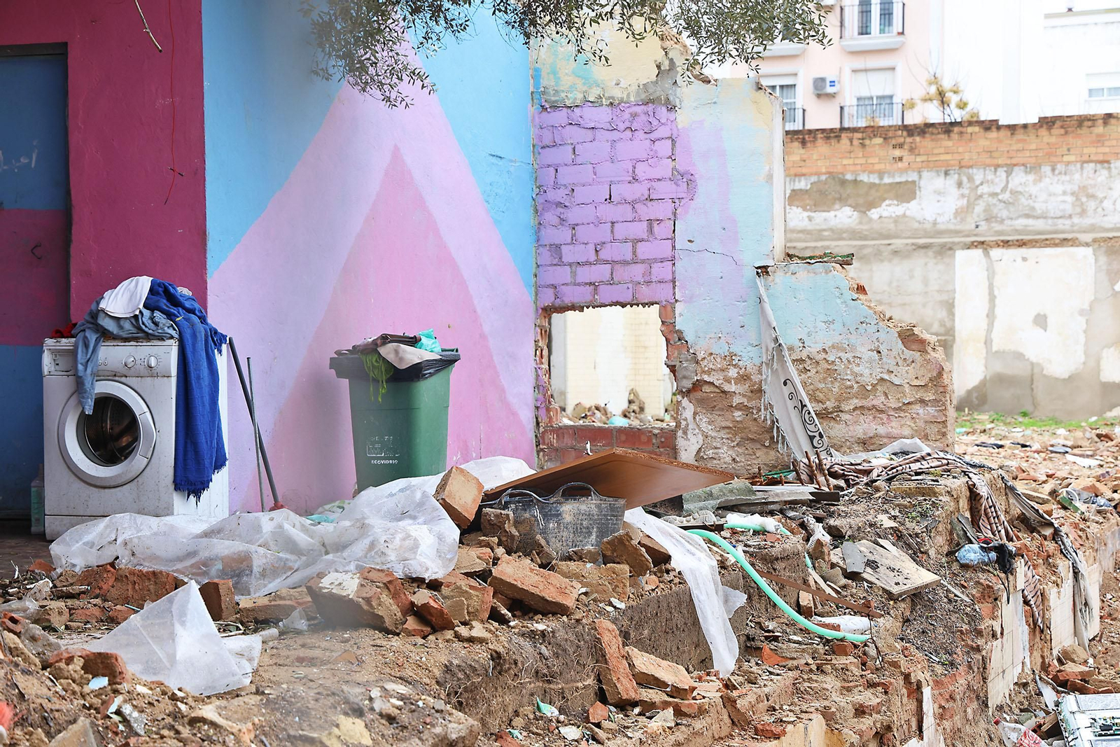 Así se encuentran las obras del entorno del antiguo mercado de La Merced