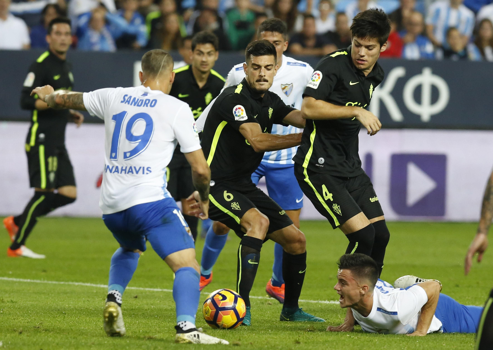Meré, ante el Málaga.