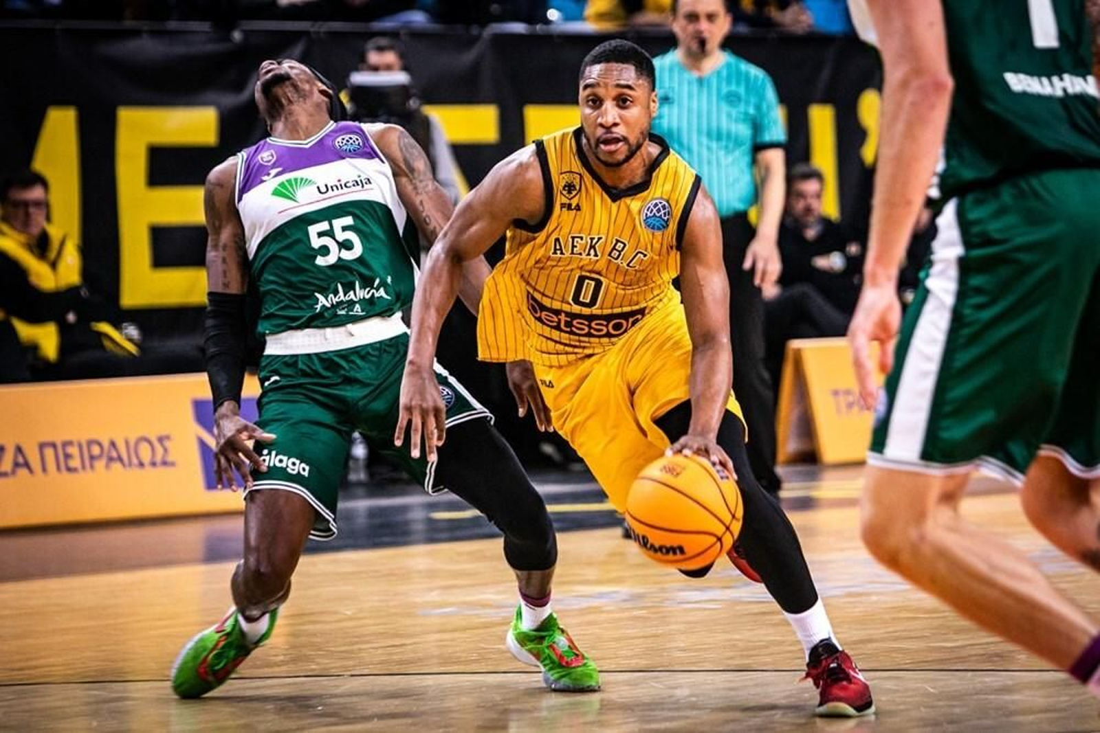 El AEK - Unicaja de la BCL, en fotos