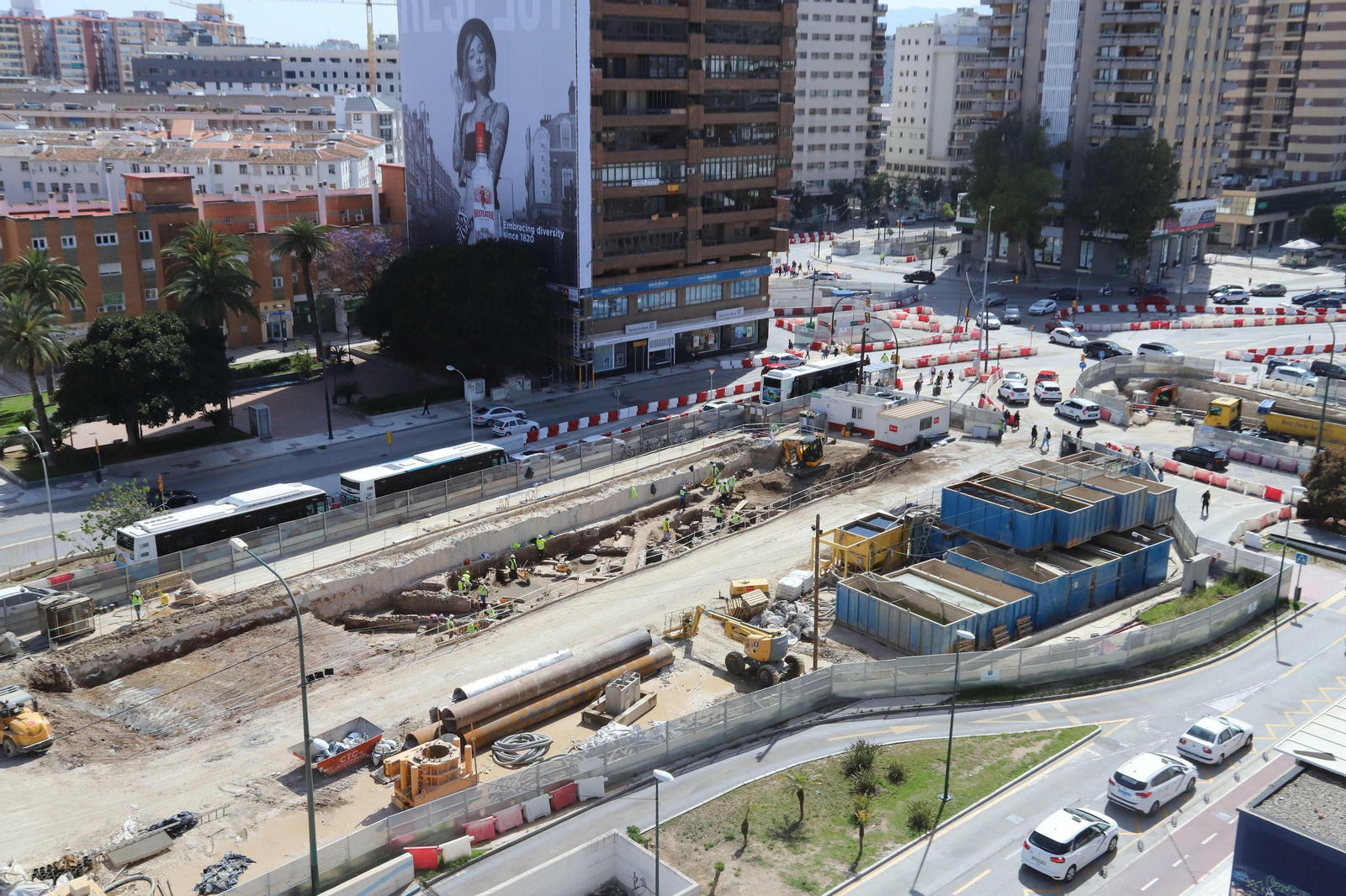 Los restos arqueológicos del Metro Málaga, en fotos