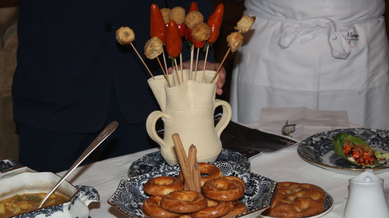 Aperitivos de la cocina de Juan Moreno.