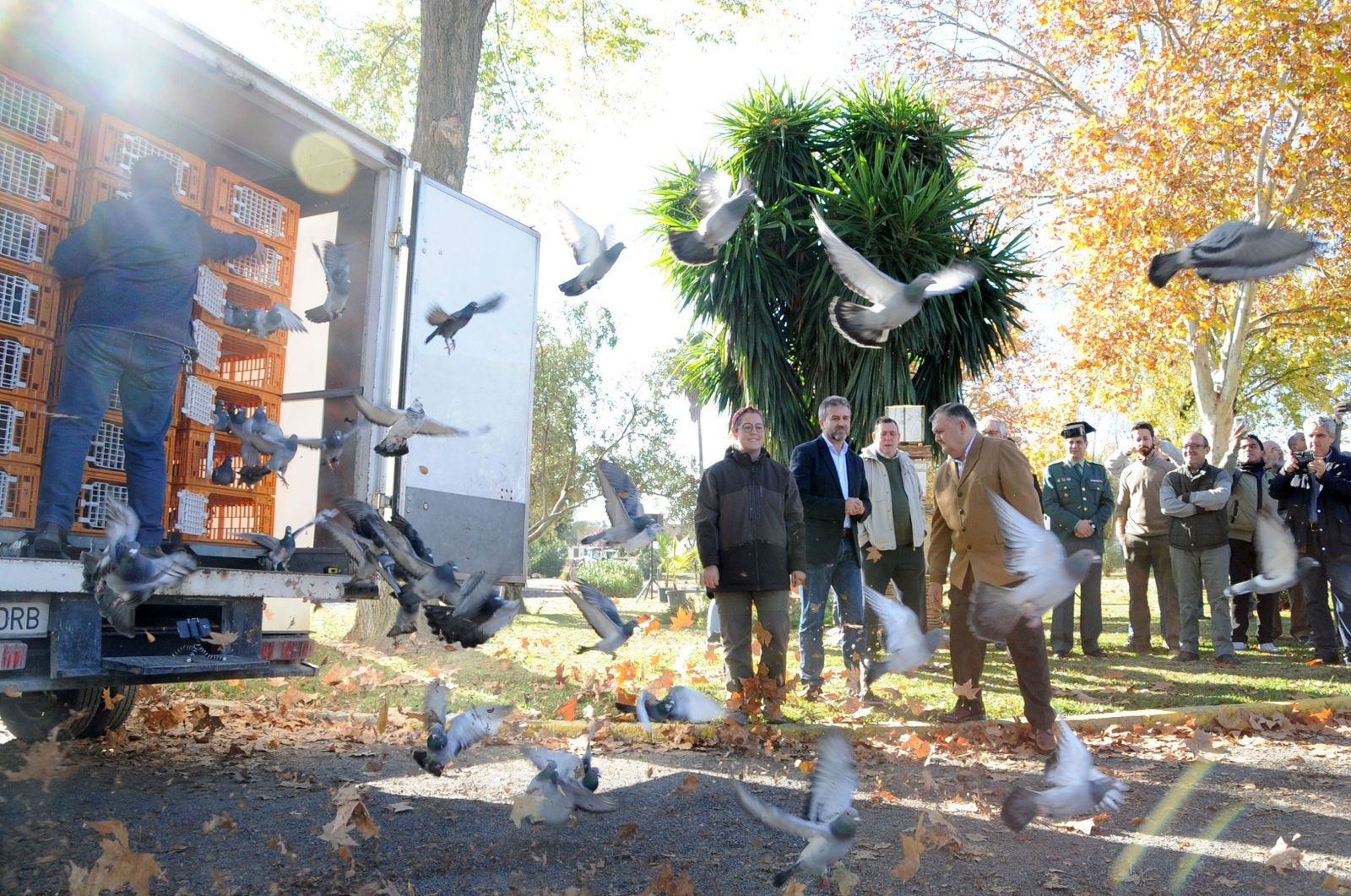 Un momento de la inauguración de Avicor.