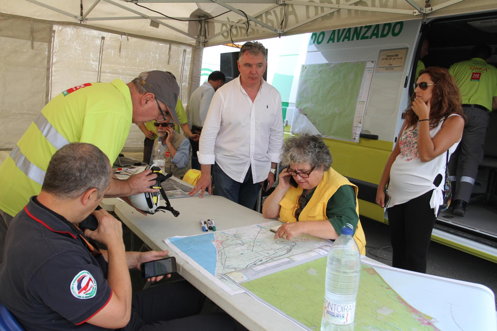 Las imágenes del incendio en Moguer y Mazagón