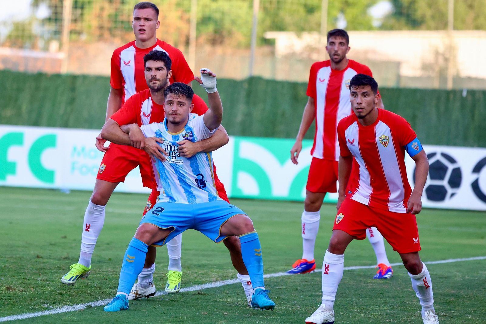 El Málaga CF - Almería de pretemporada, en fotos