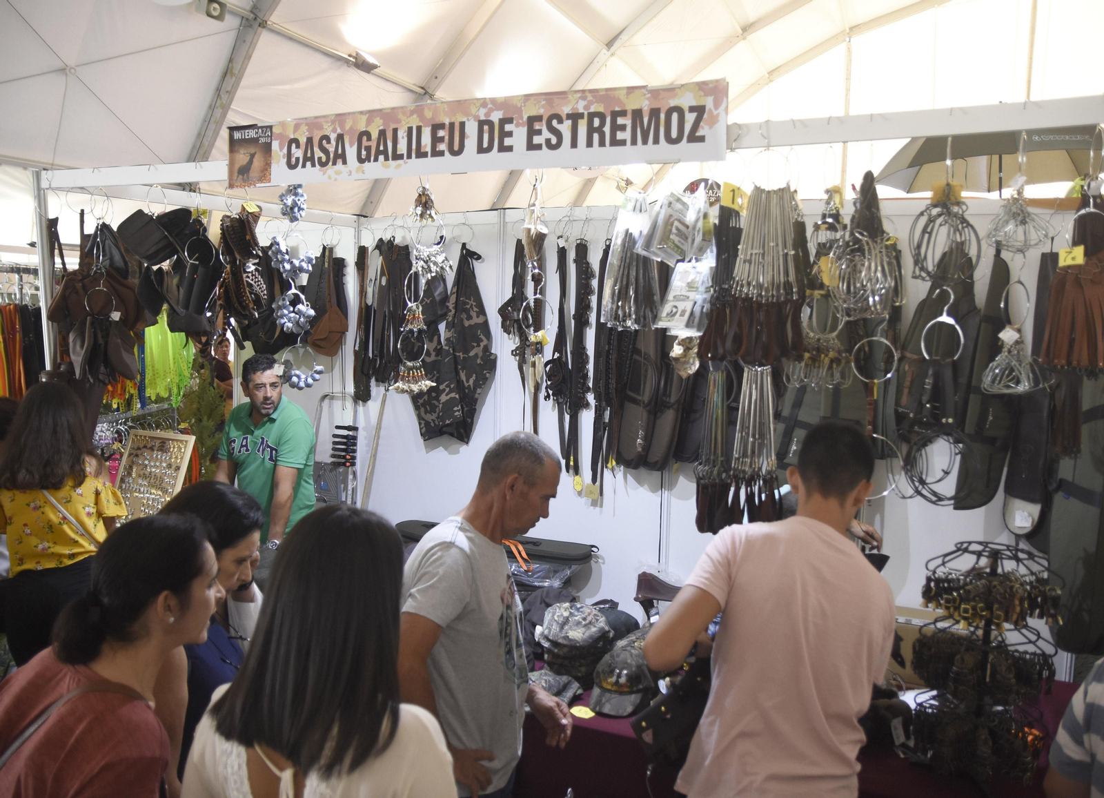 Uno de los expositores de Intercaza, en el palacio de la Merced.