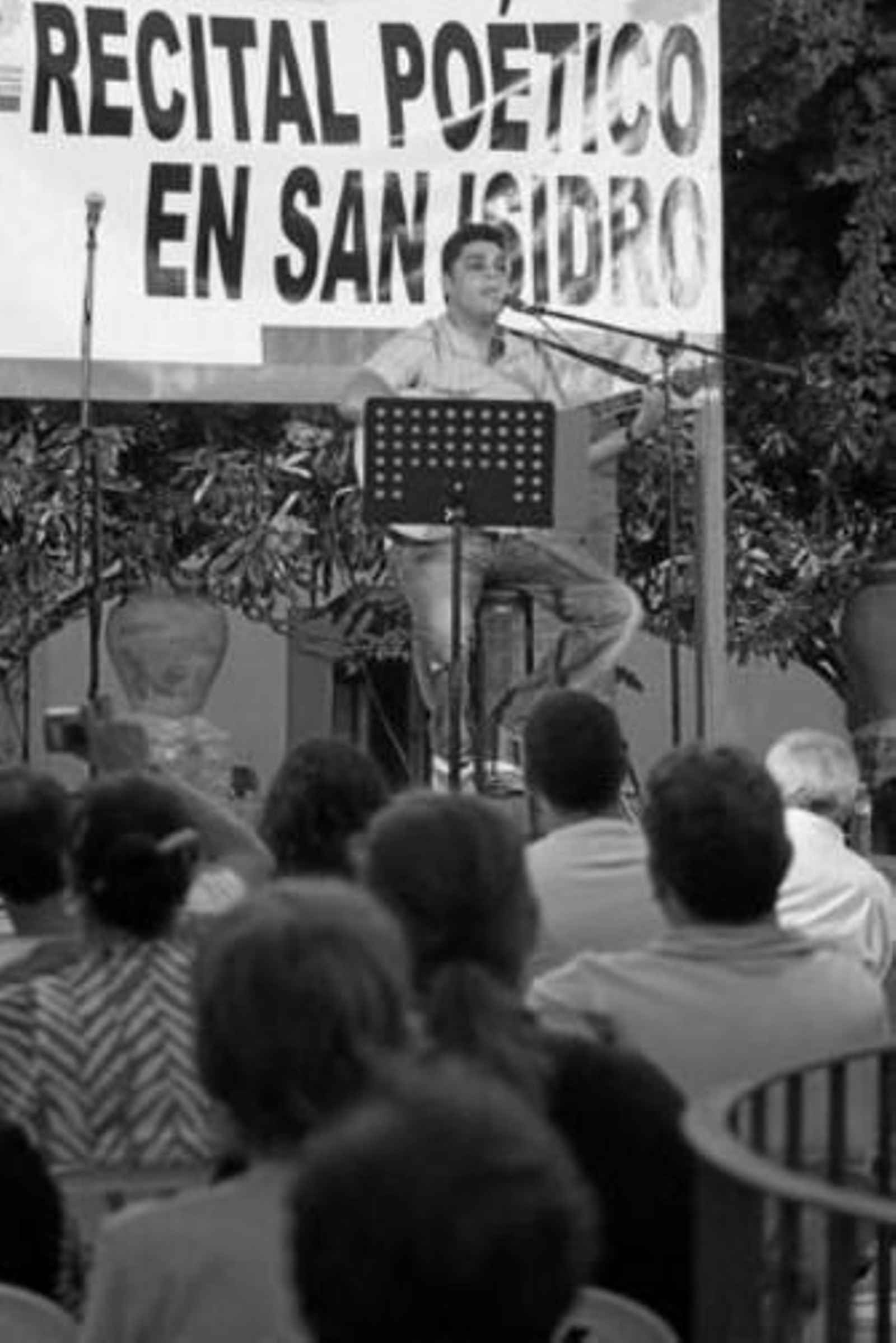 El cantautor argentino Alejandro Núñez, ayer en San Isidro.