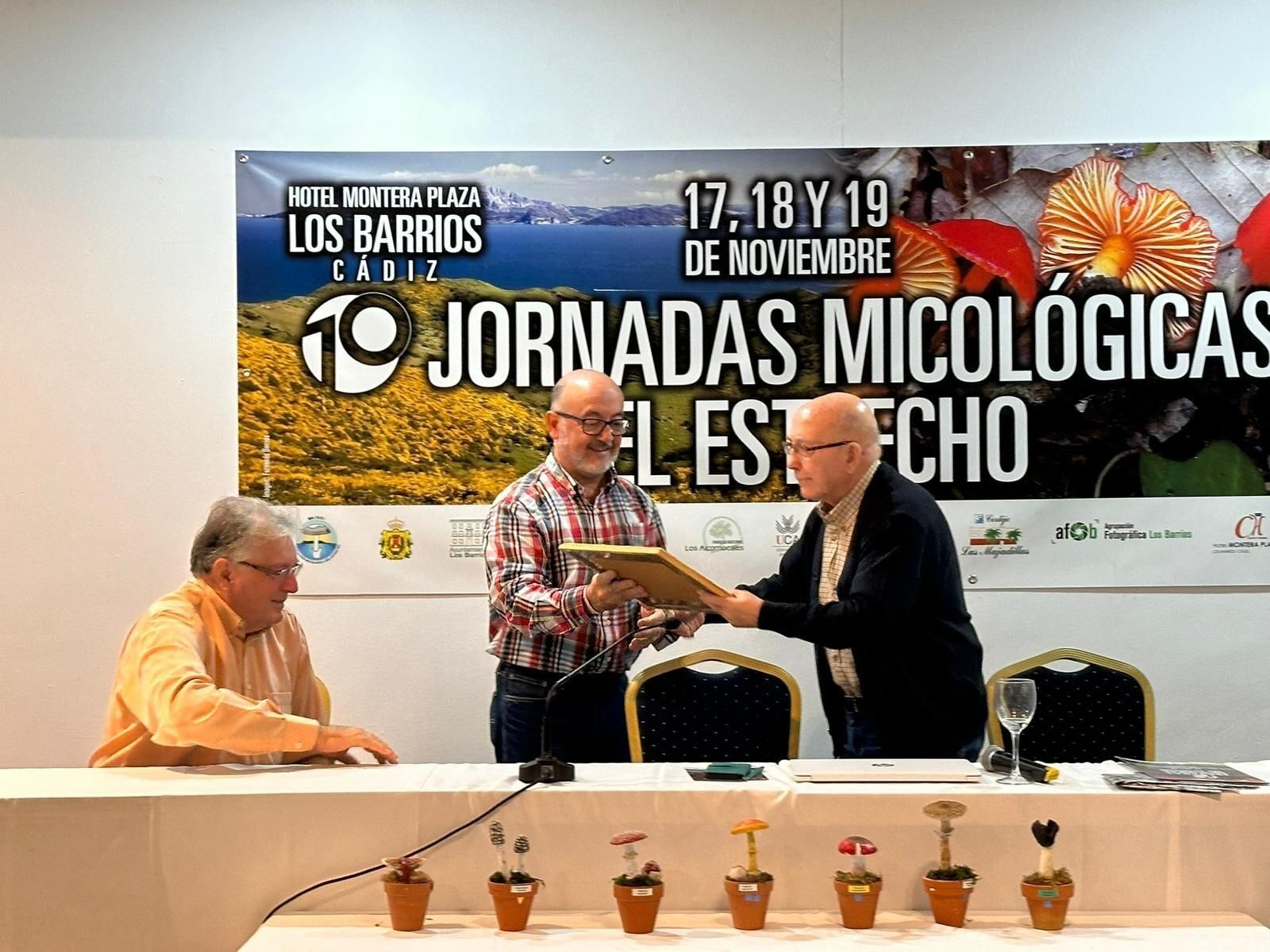 El  homenaje a José Ramón Sogorb en las Jornadas Micológicas del Estrecho.