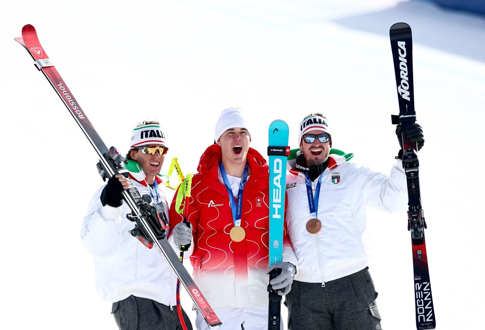 Las espectaculares fotos del descenso masculino en los Juegos Olímpicos de invierno