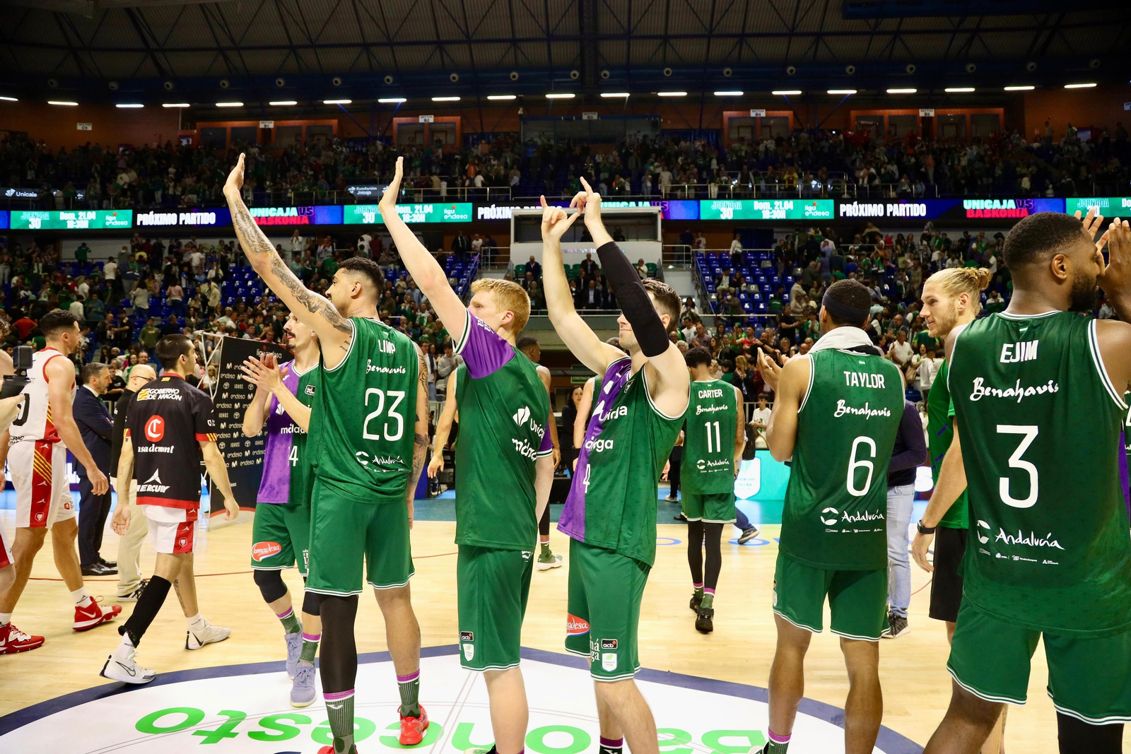 El Unicaja - Casademont Zaragoza, en fotos