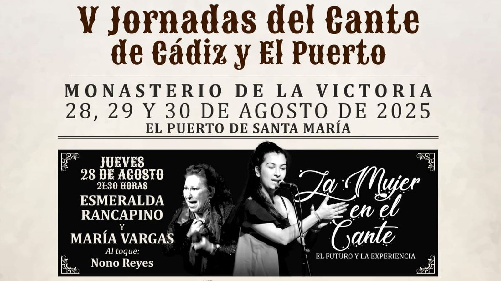 Un fragmento del cartel anunciador der las jornadas.